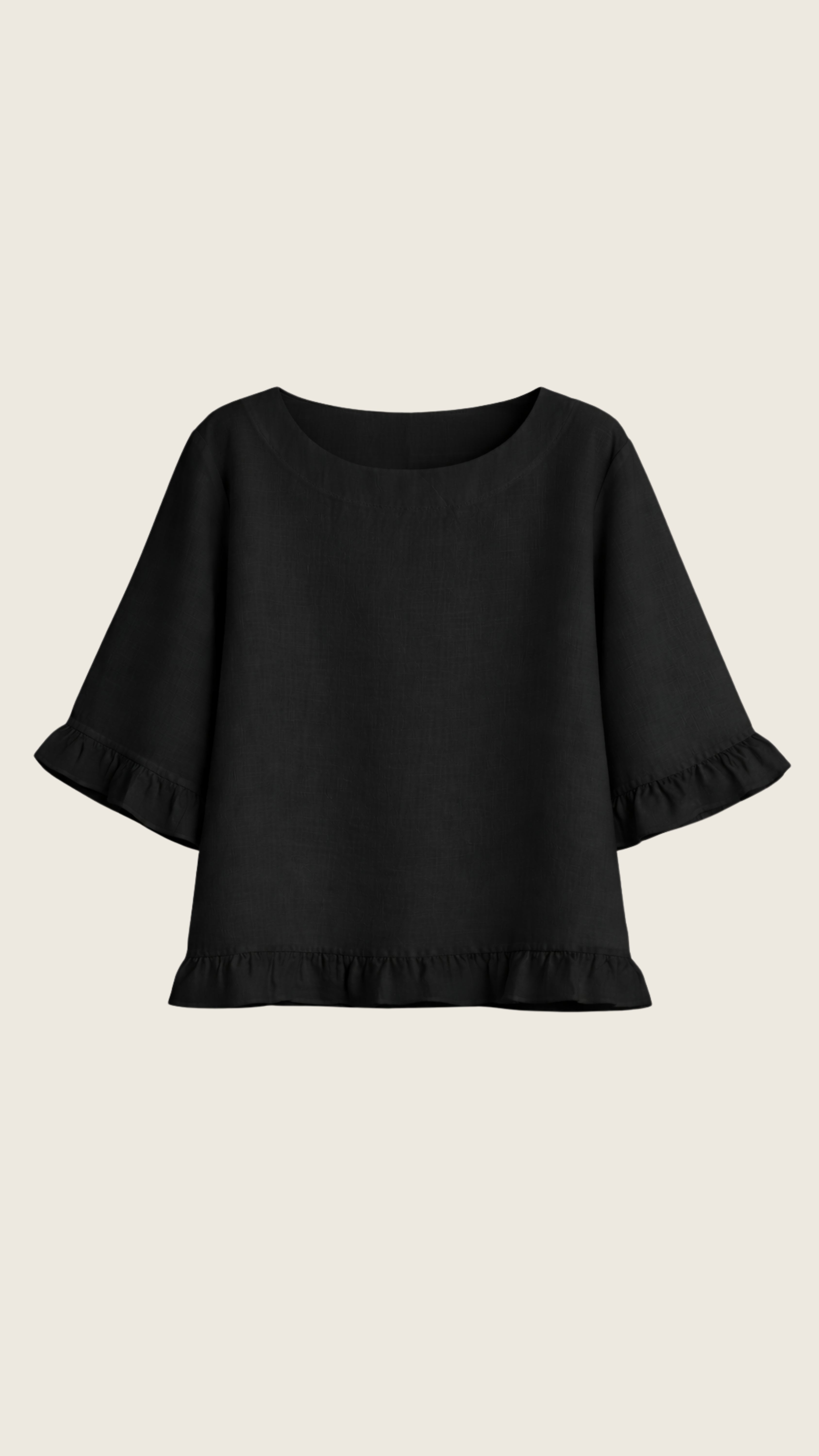 Blusa Feminina Lucy de Linho Puro · Versátil e Sofisticada para Trabalho | Baddu