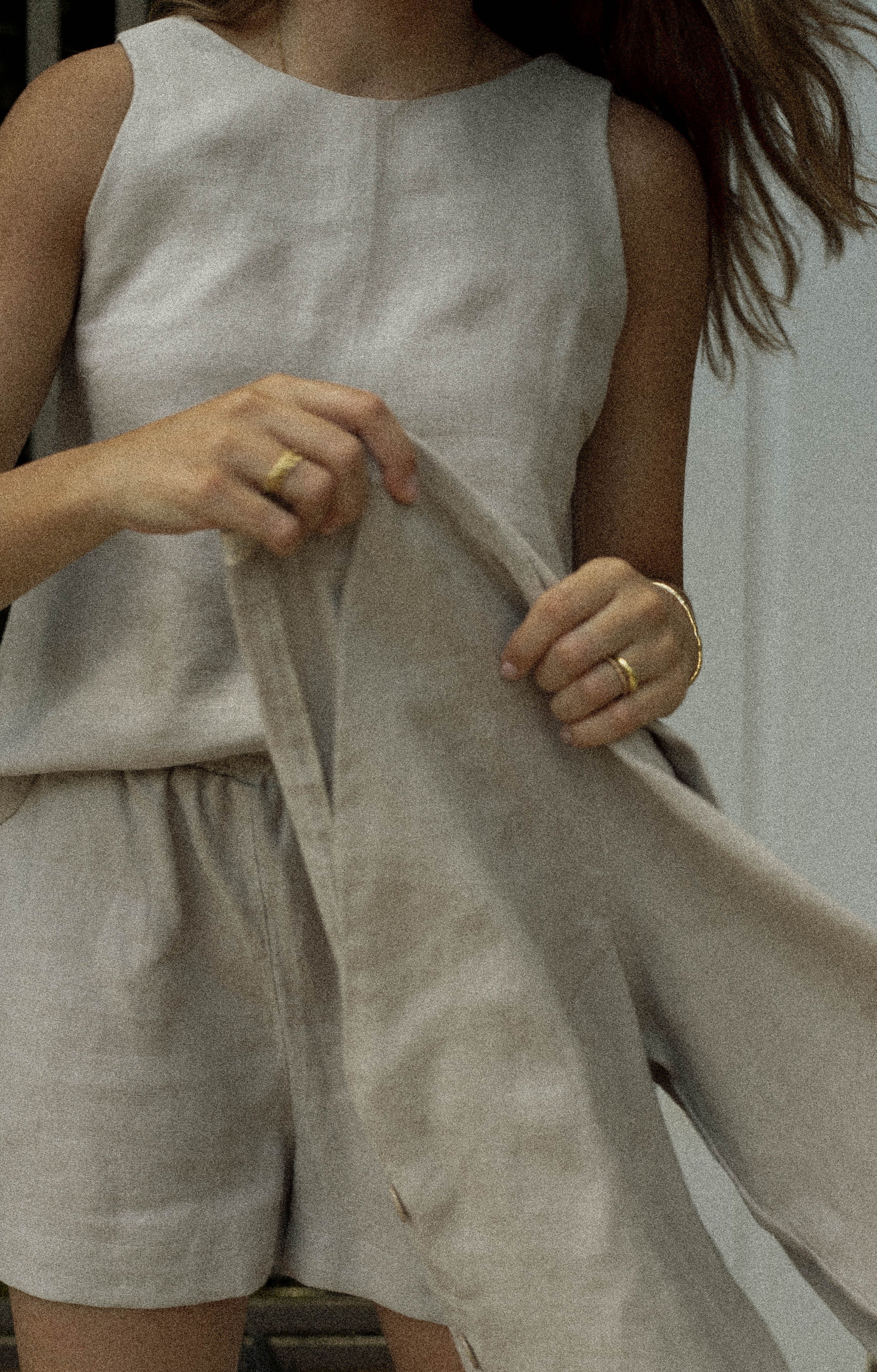 Conjunto Olívia Linho Puro · 3 peças