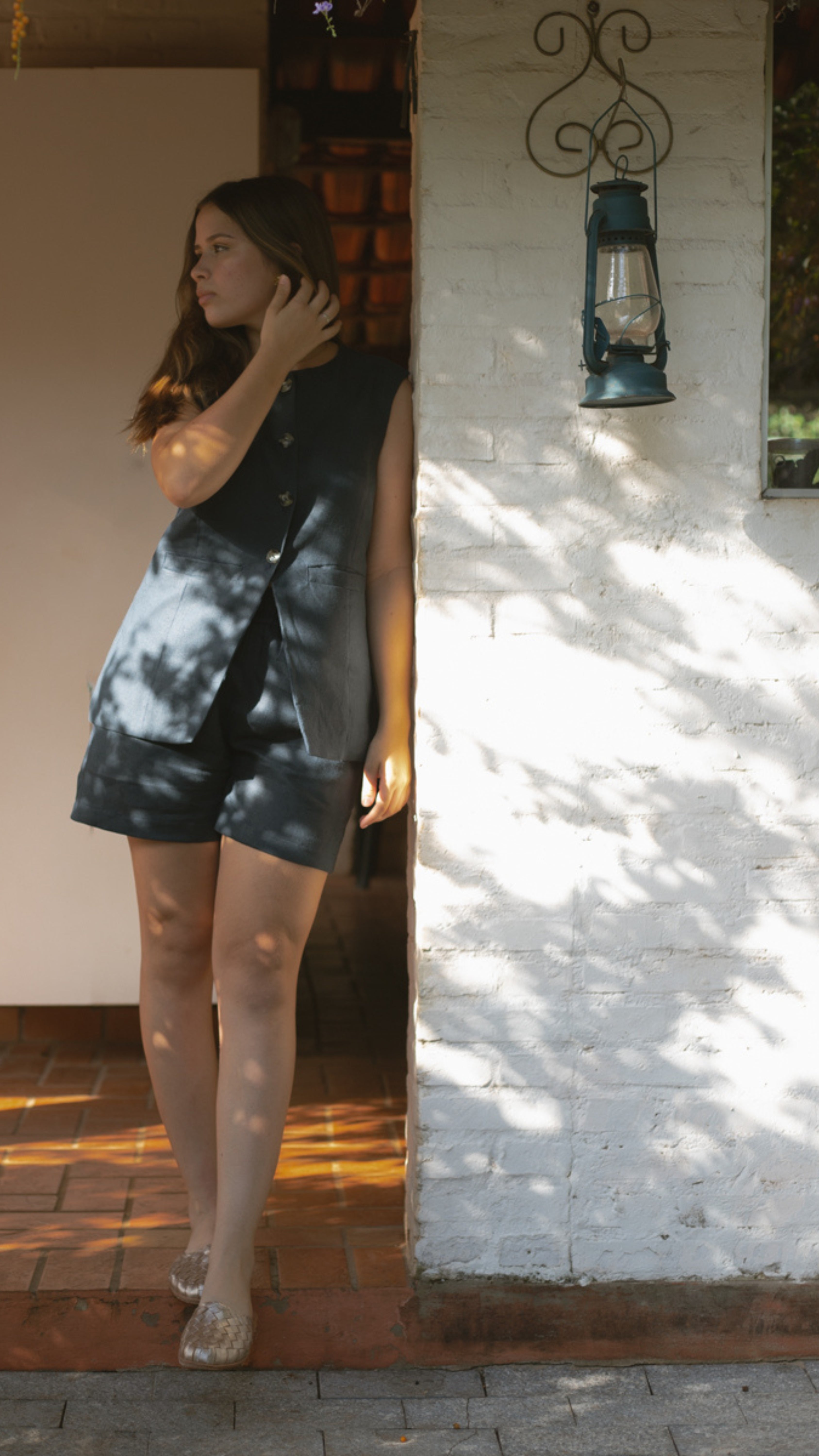 Colete Feminino Dora de Linho Puro · Versátil para Trabalho | Baddu