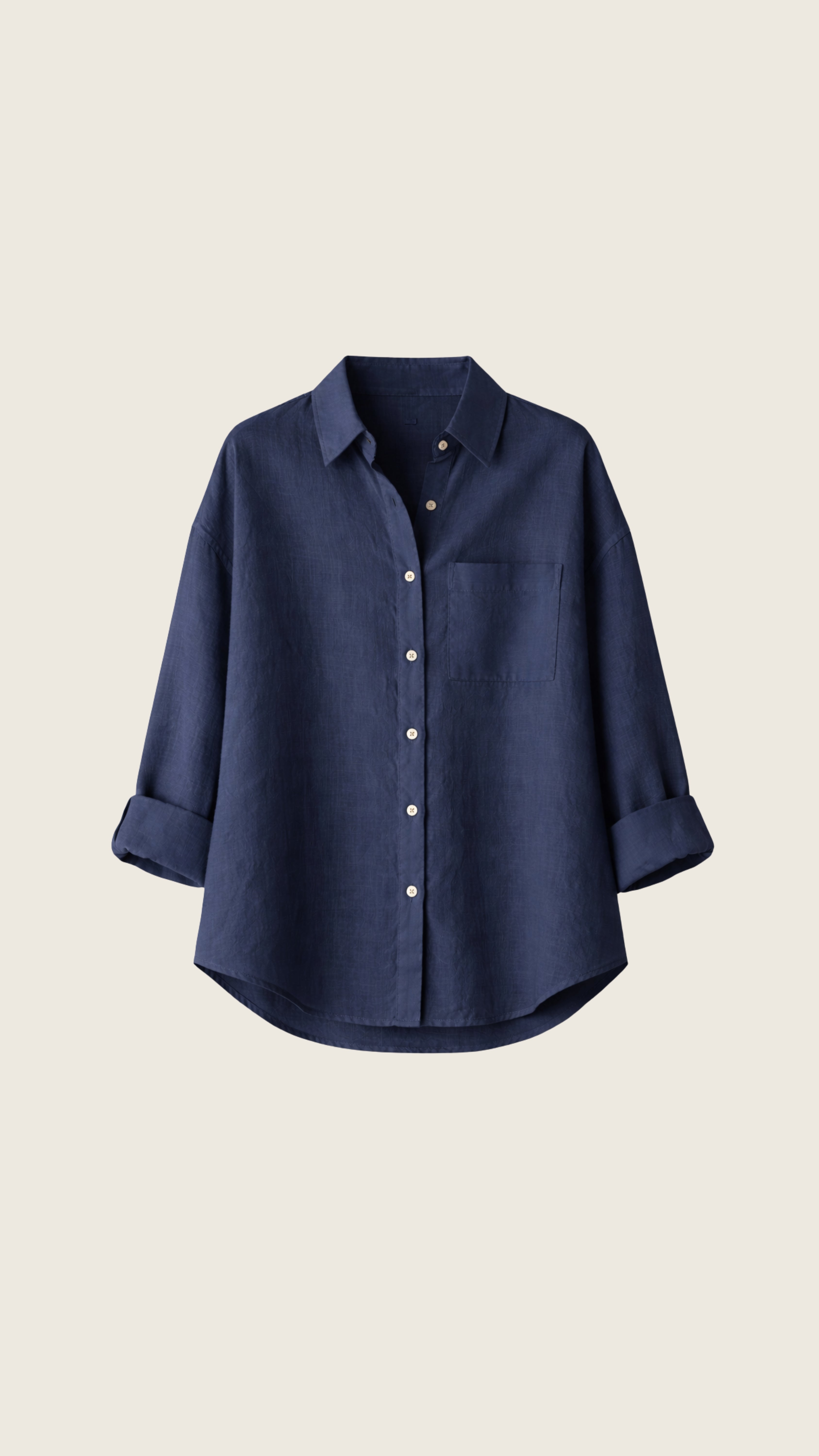 Camisa Feminina Edi de Linho Puro · Minimalista Elegante | Baddu