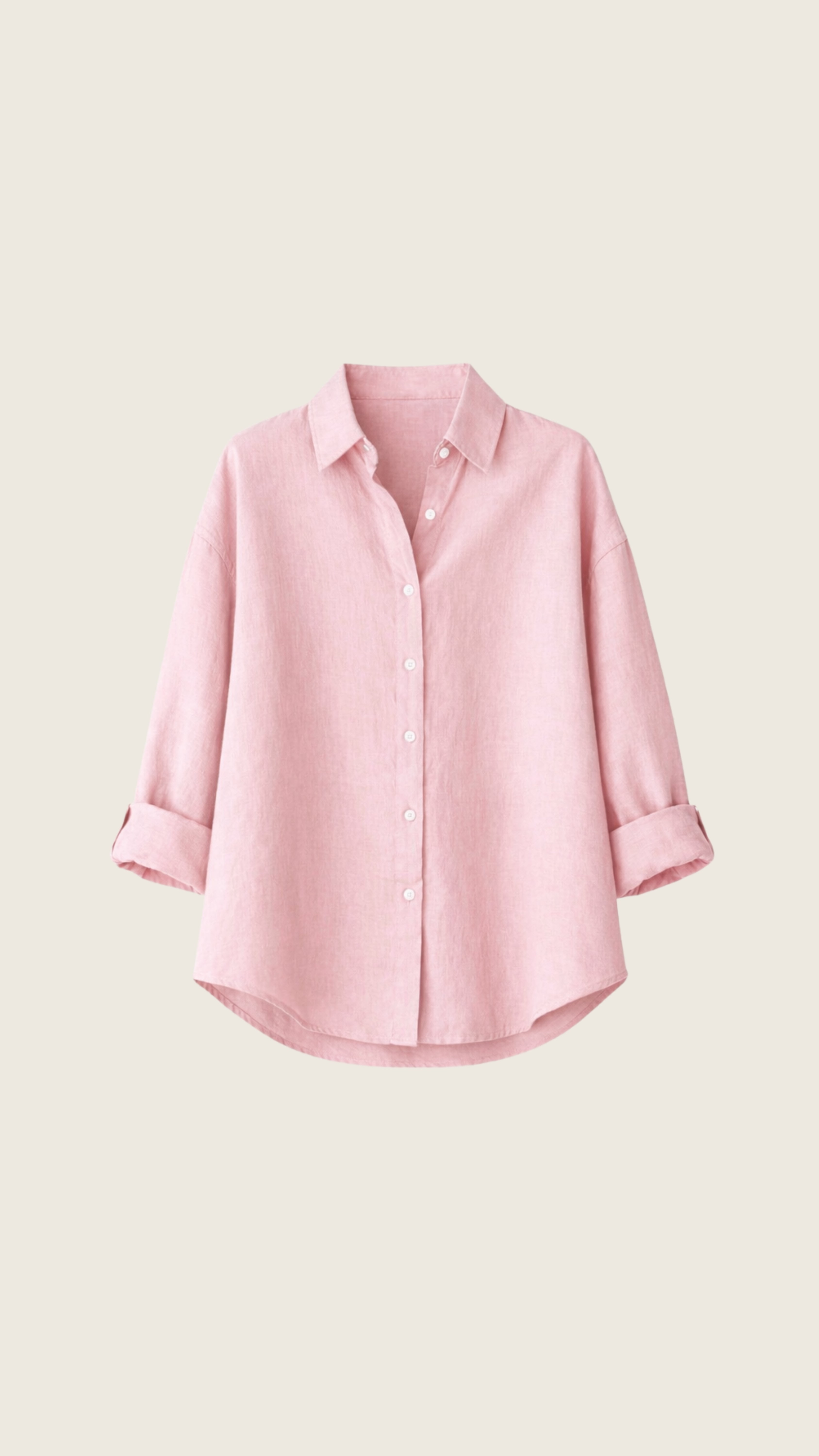 Camisa Feminina Edi de Linho Puro · Minimalista Elegante | Baddu