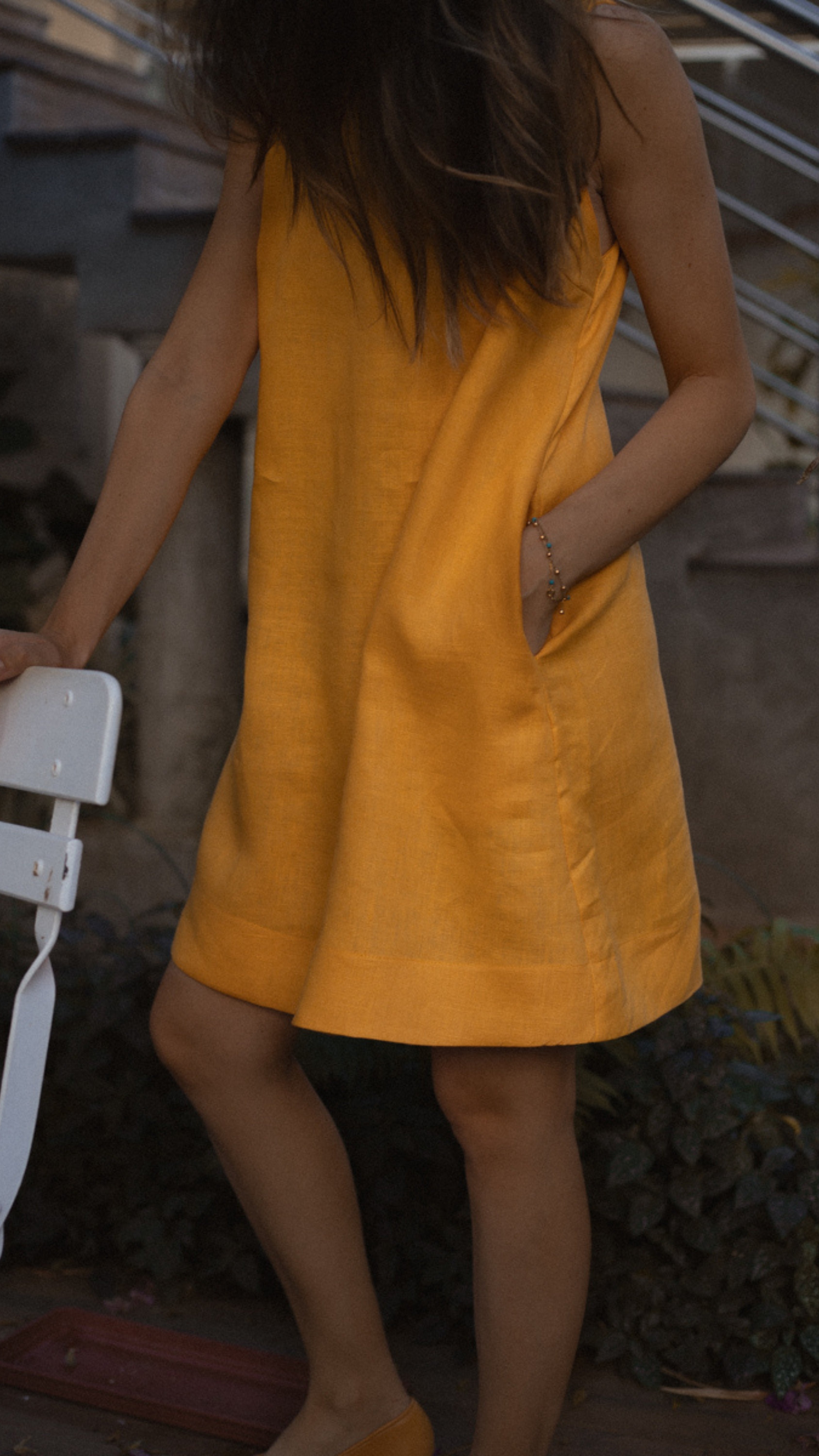 Vestido Feminino Alice de Linho Puro · Clássico Minimalista Versátil para Trabalho | Baddu