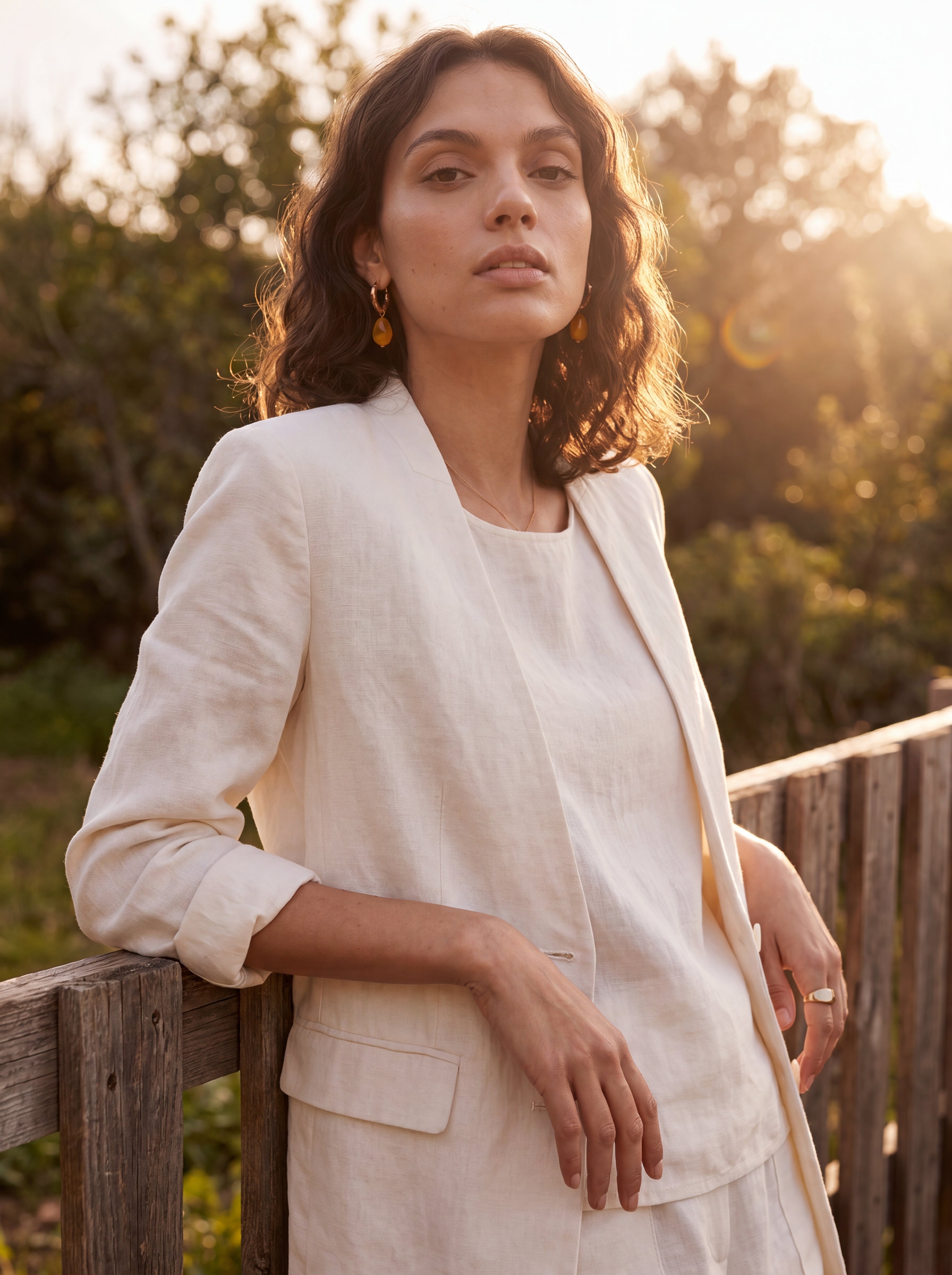 Blazer Olívia Linho Puro