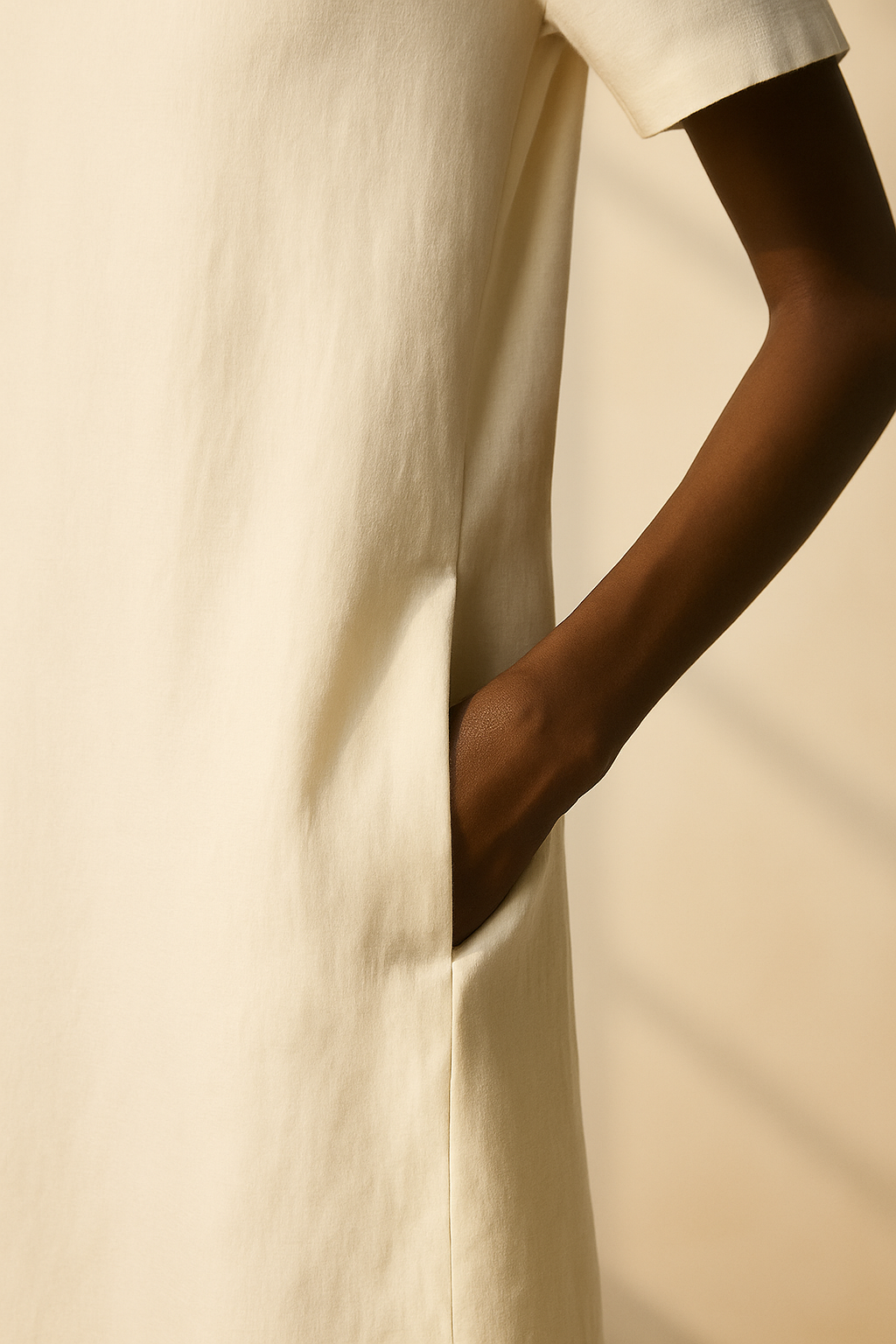 Vestido Rita 100% Linho Offwhite