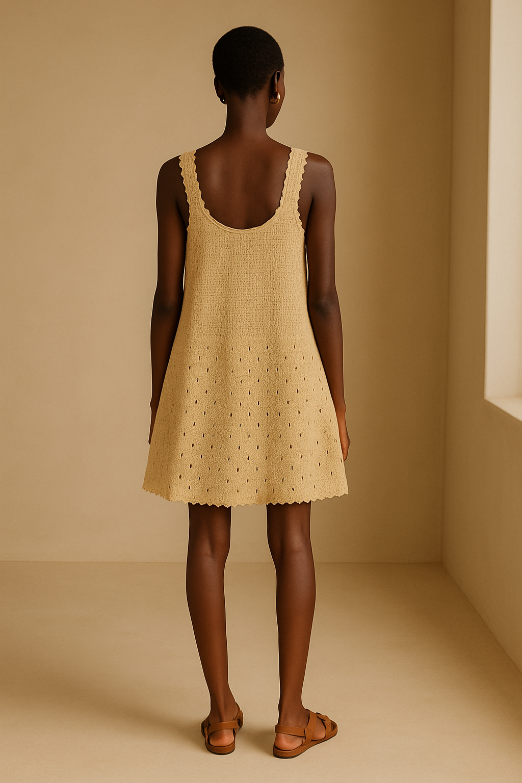 Vestido Alma Cru 100% Artesanal