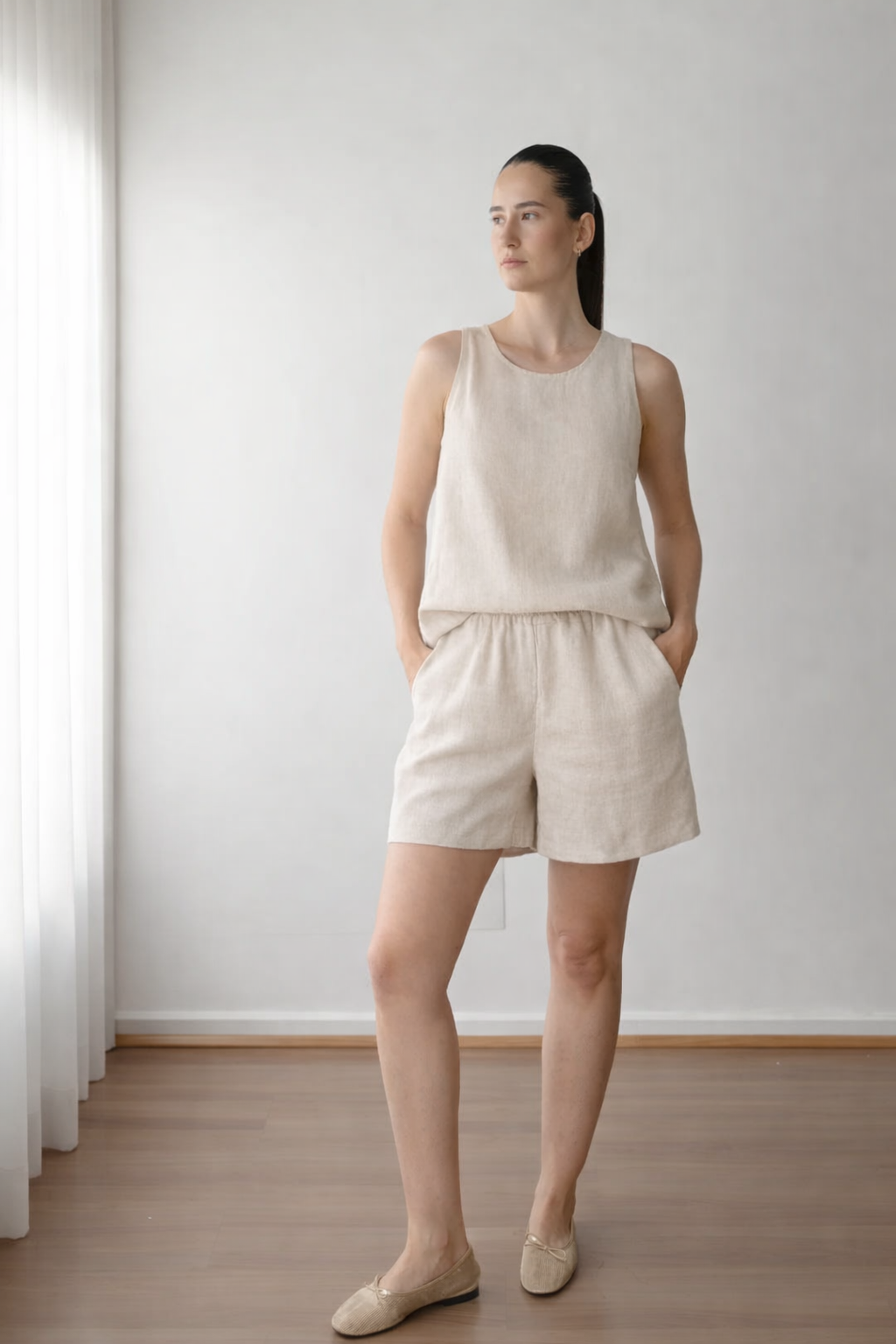 Bermuda Dora Linho Puro