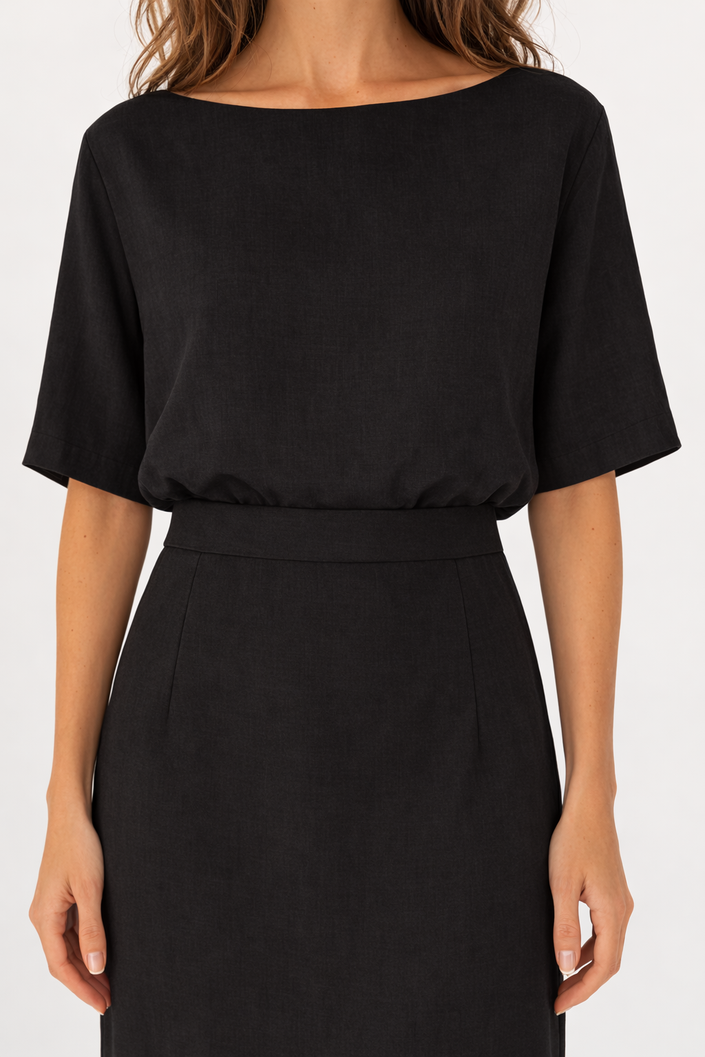 Saia Midi Sarah Linho Puro