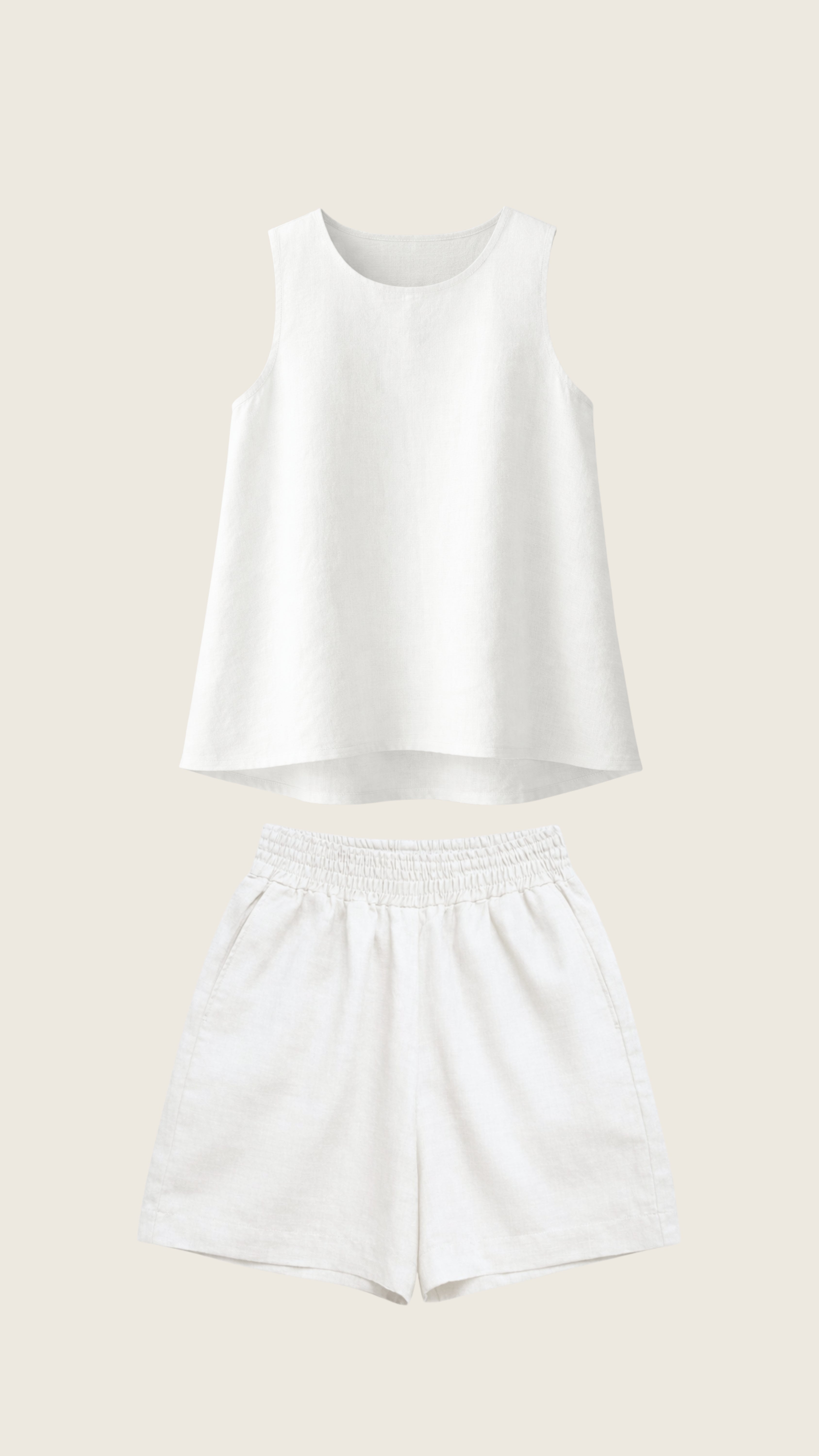 Set Flora 100% Linho - 2 Peças