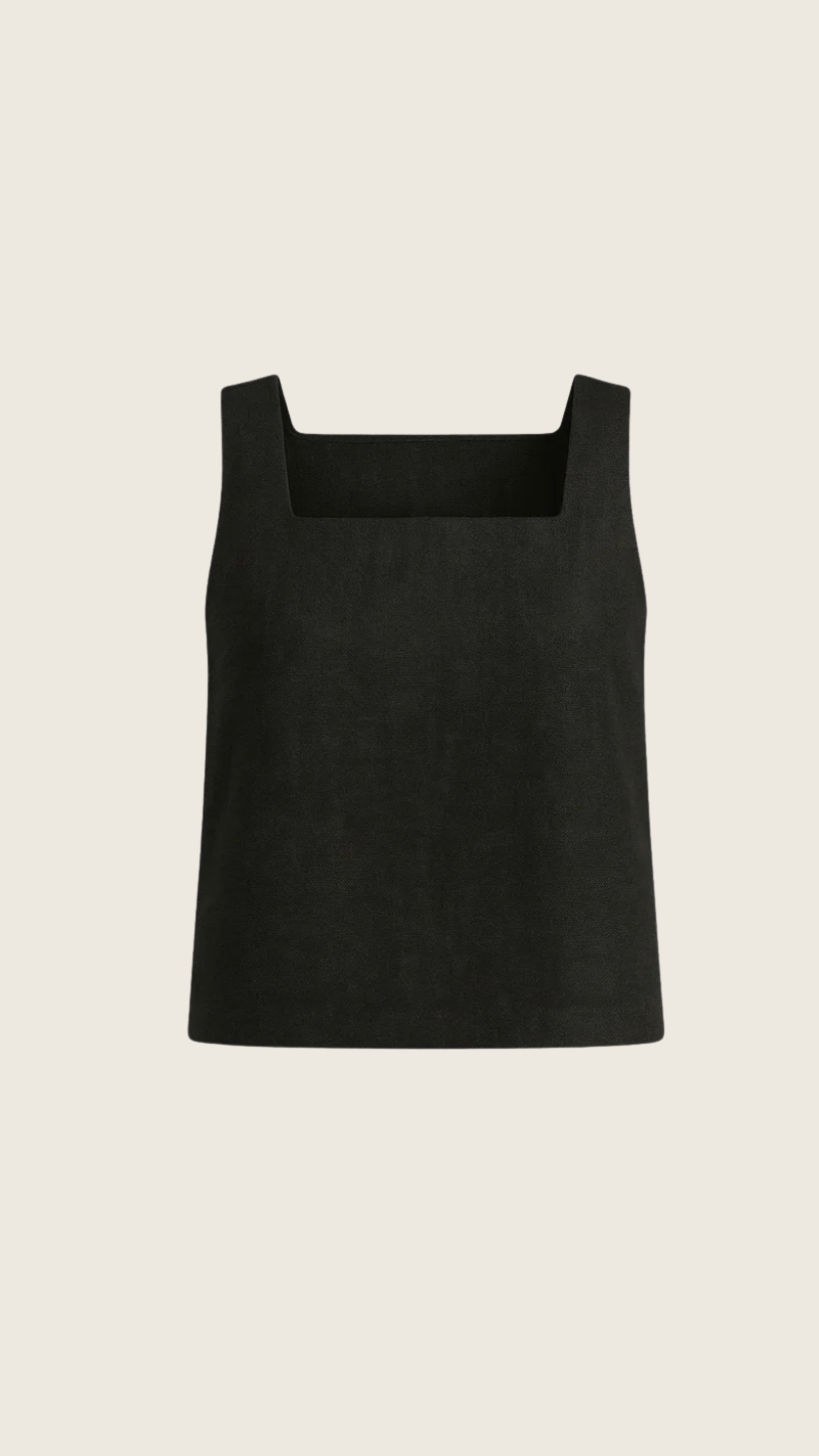 Regata Decote Quadrado 100% Linho