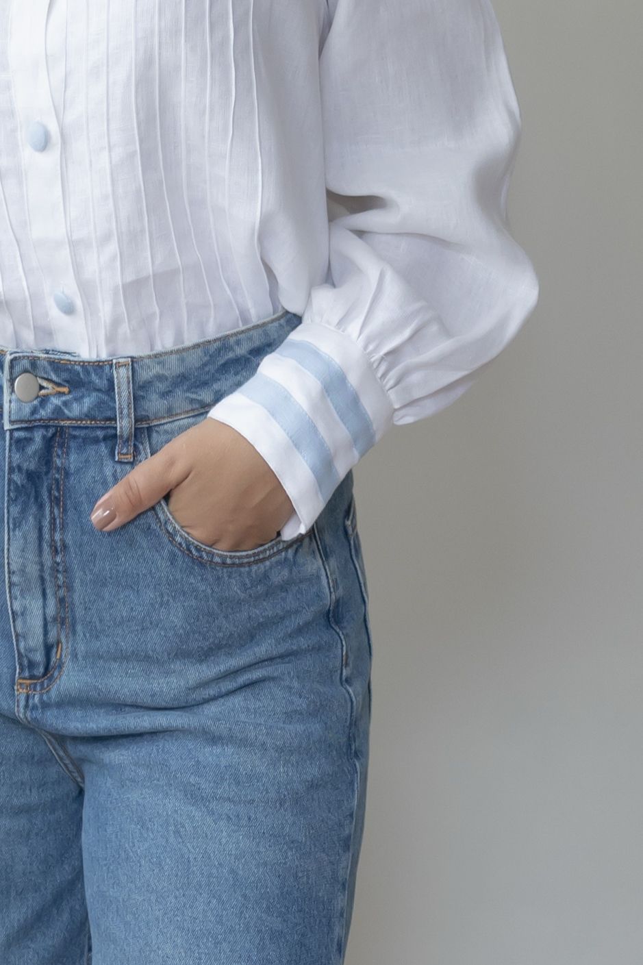 Camisa Ana 100% Linho Branca