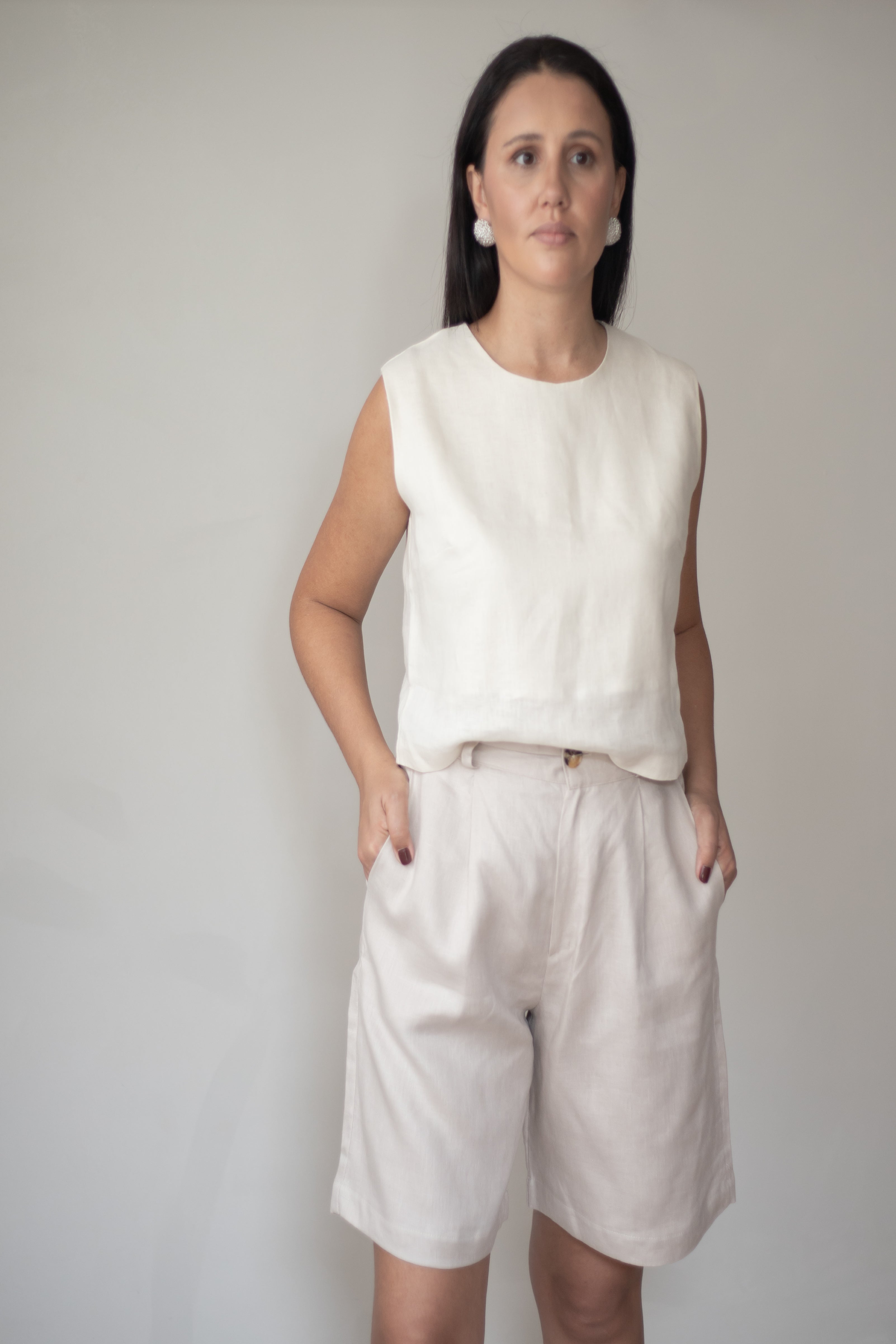 Bermuda Nara 100% Linho