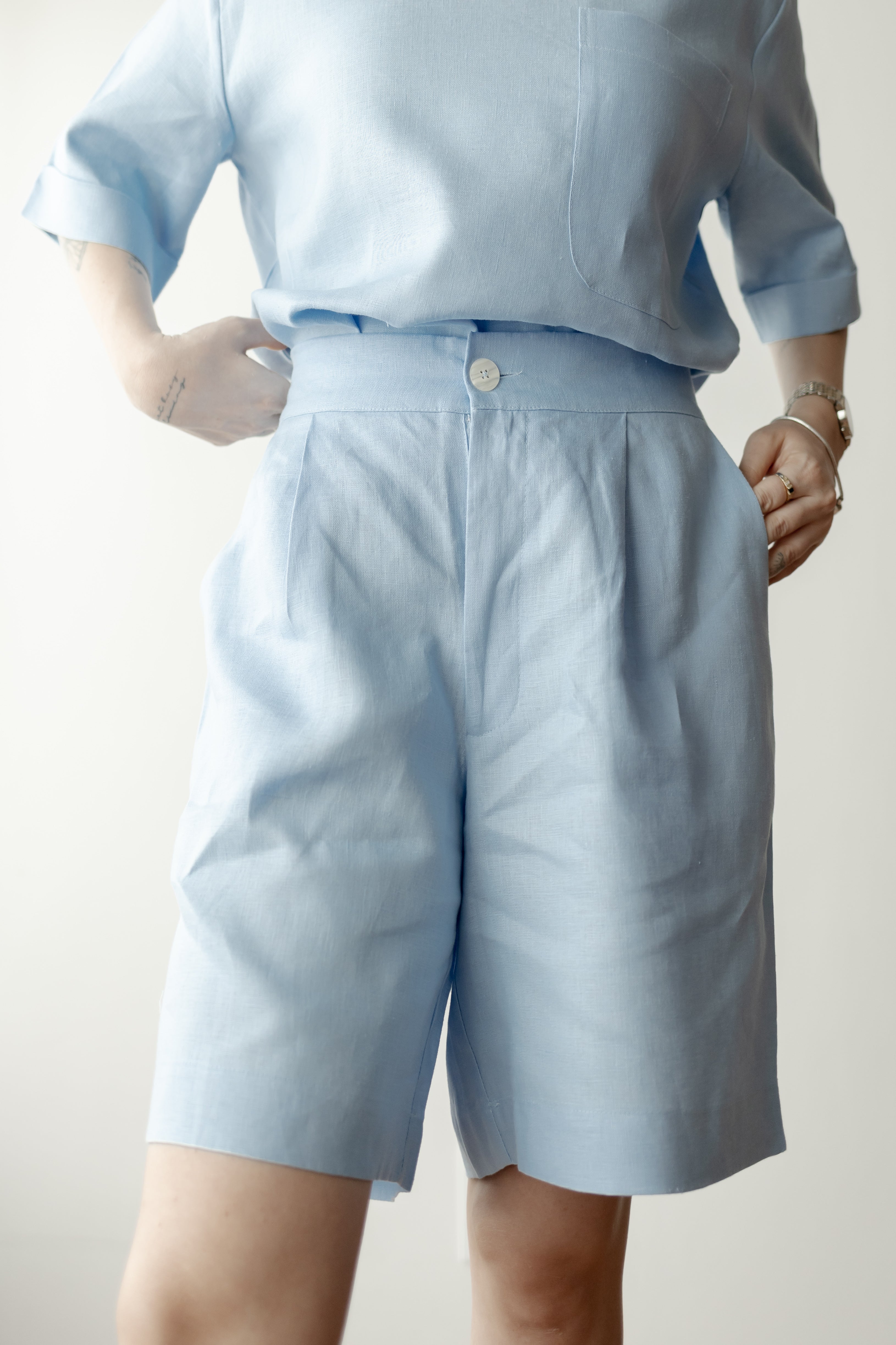 Bermuda Clara 100% Linho