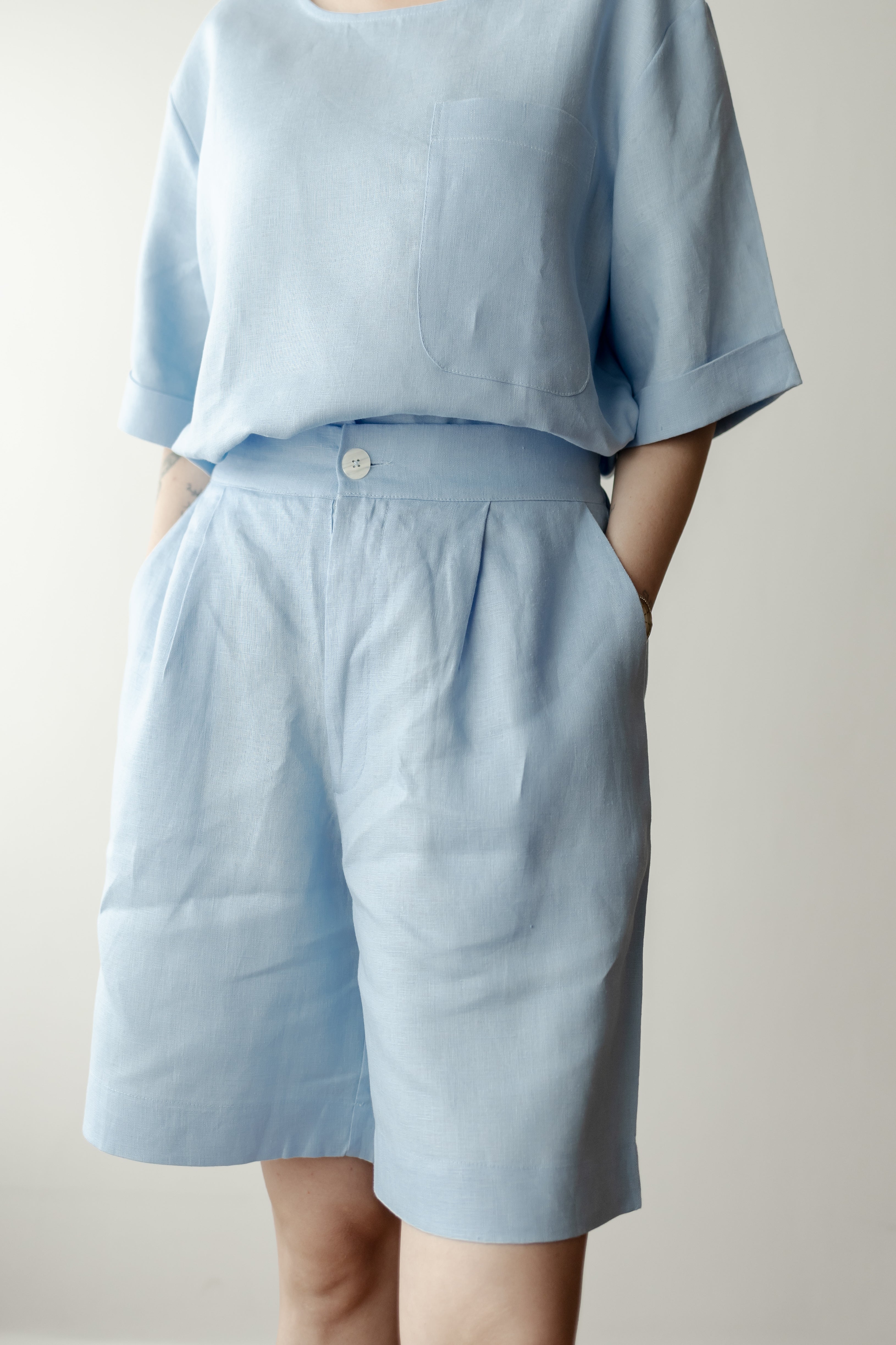 Bermuda Nara Linho Puro