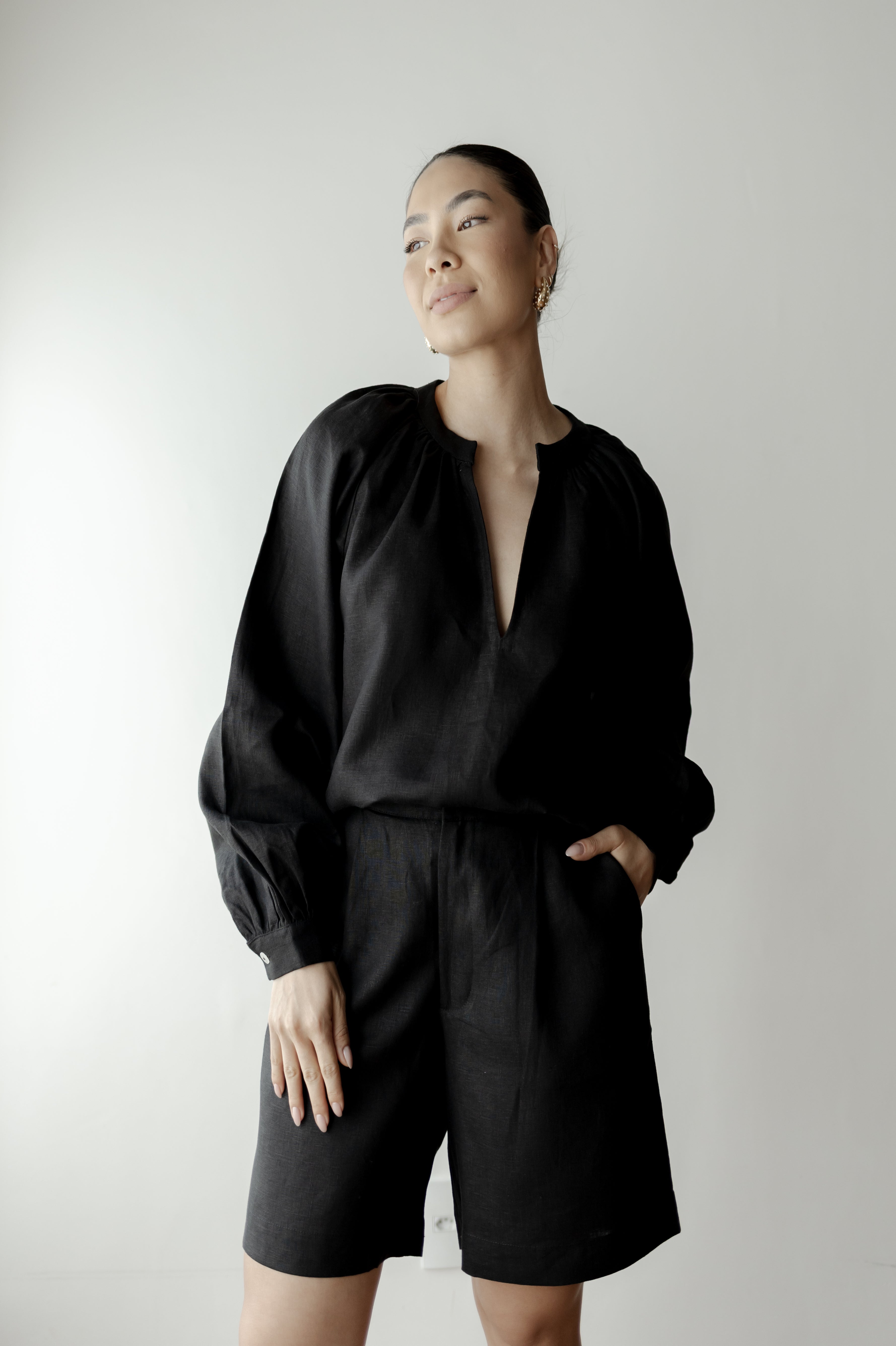 Bermuda Clara 100% Linho