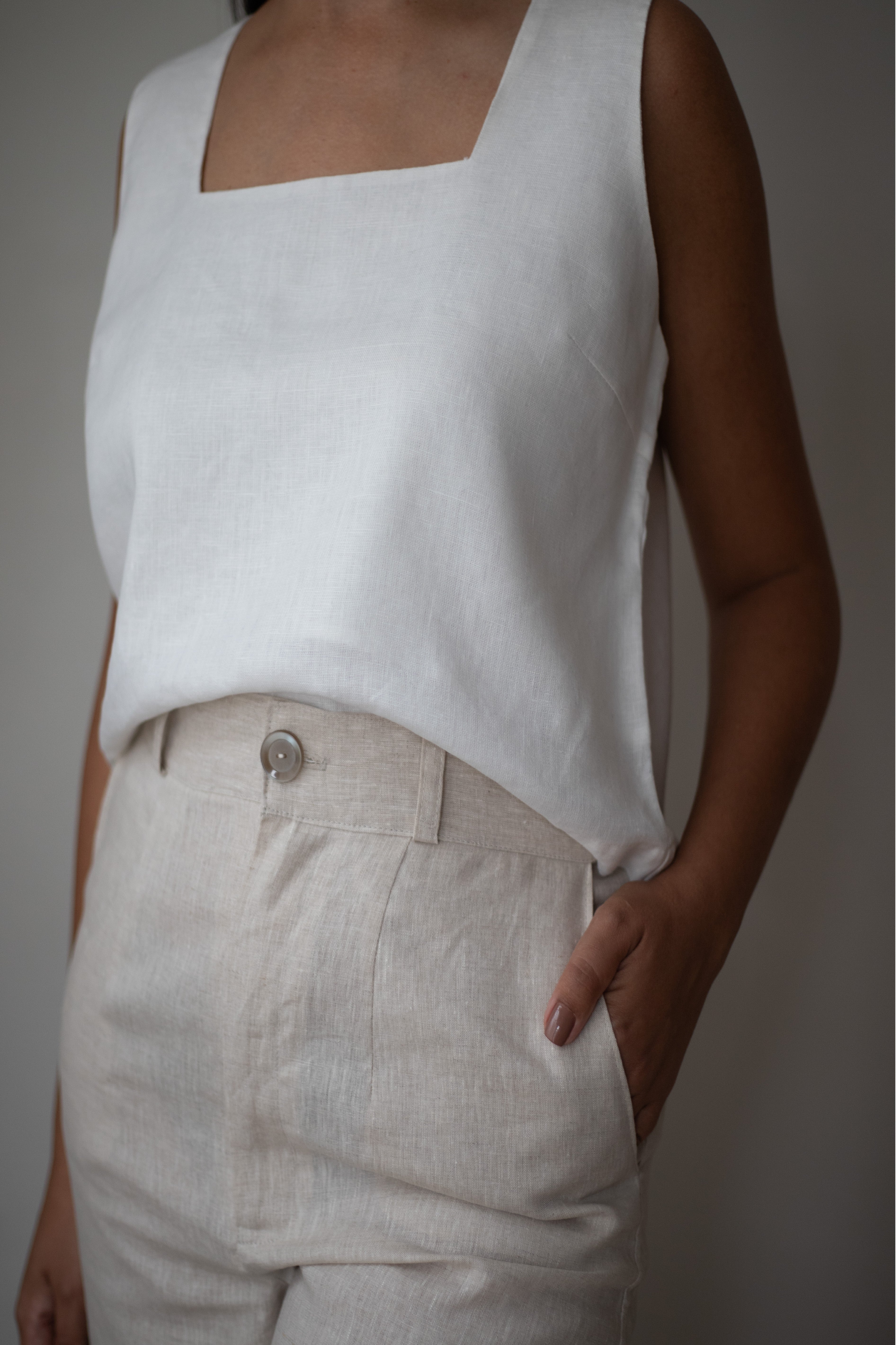 Calça Feminina Vera de Linho Puro · Corte Reto e Caimento Fluido | Baddu