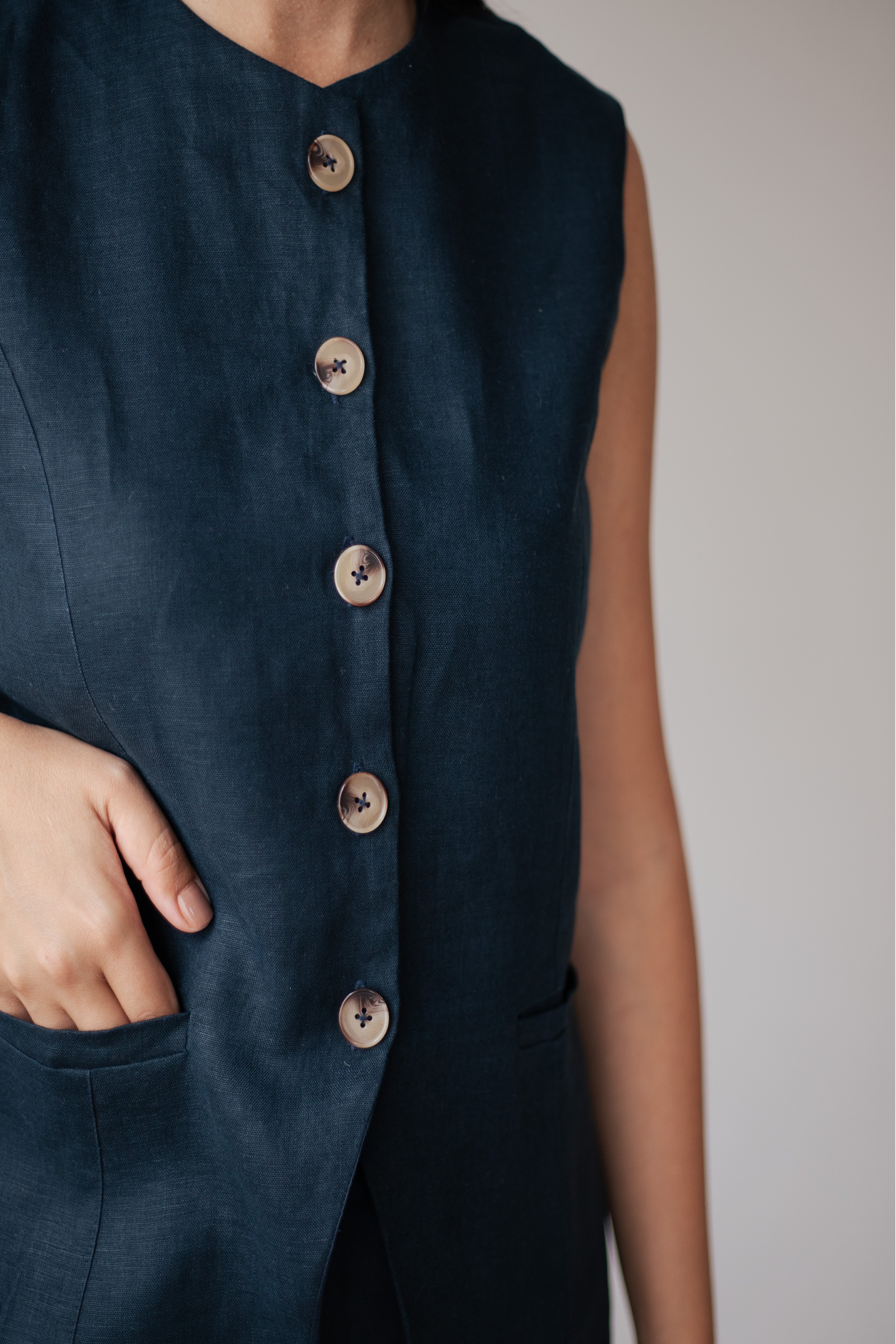 Colete Dora 100% Linho