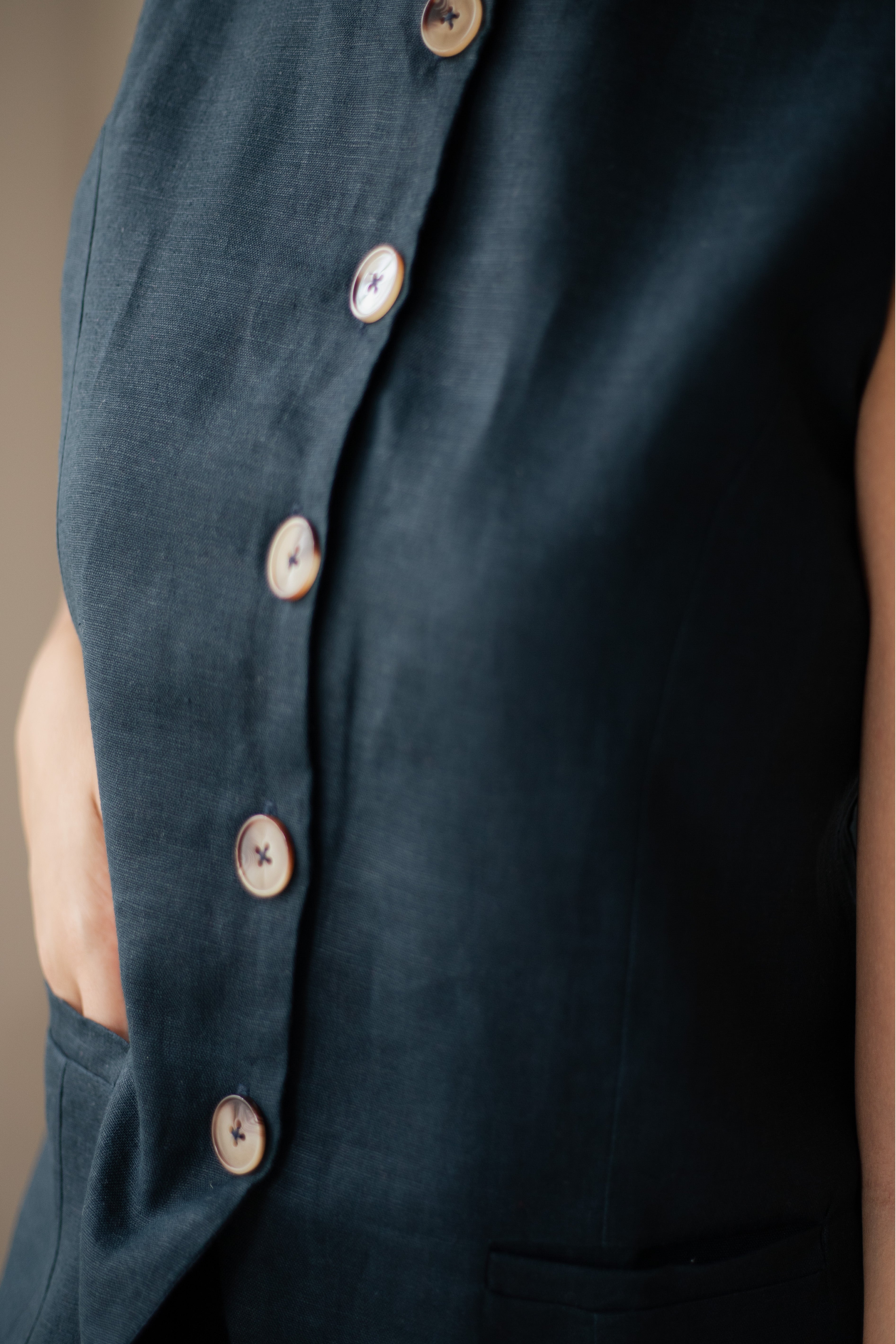 Colete Dora 100% Linho