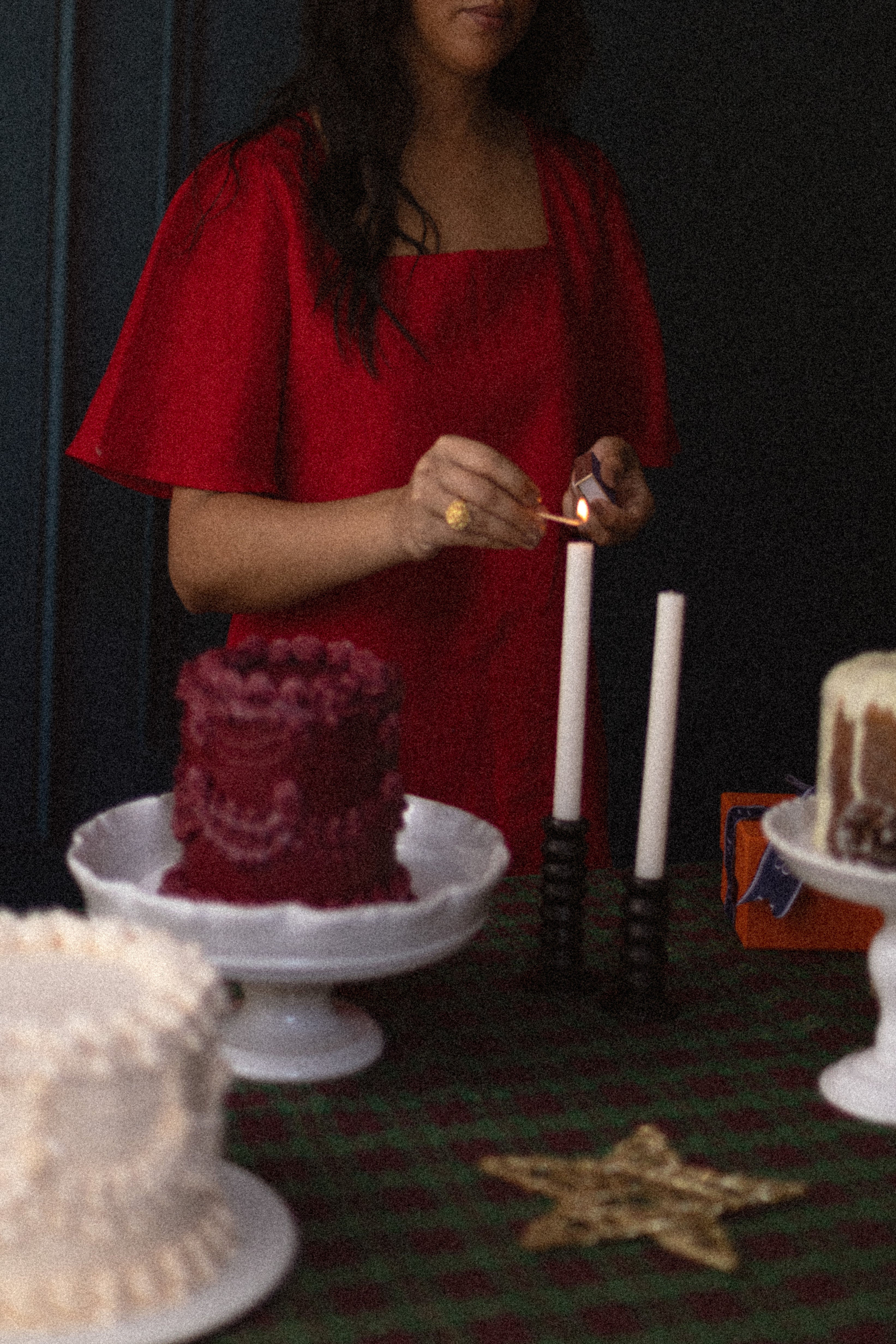 Vestido Lia 100% Linho Cereja