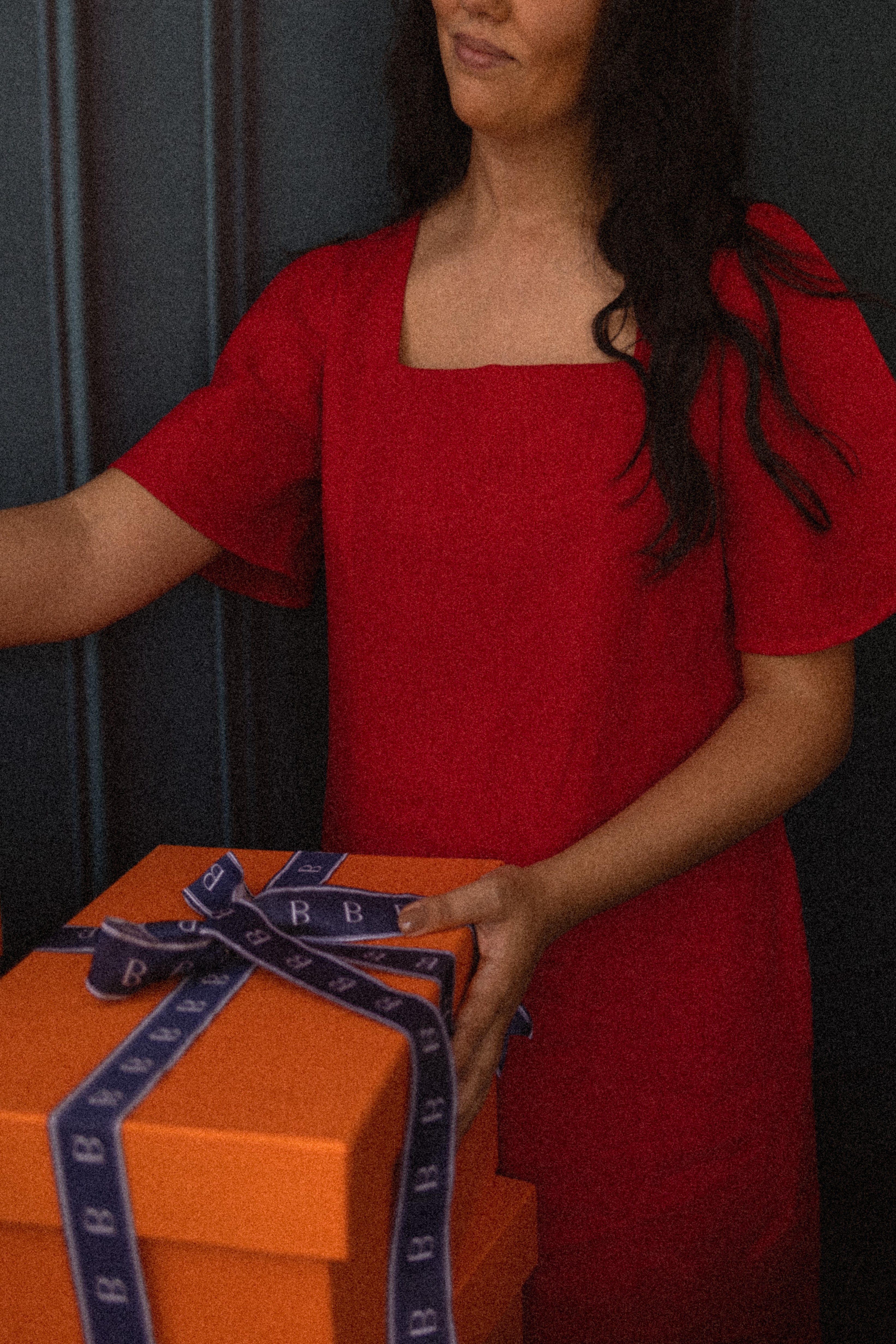 Vestido Lia 100% Linho Cereja