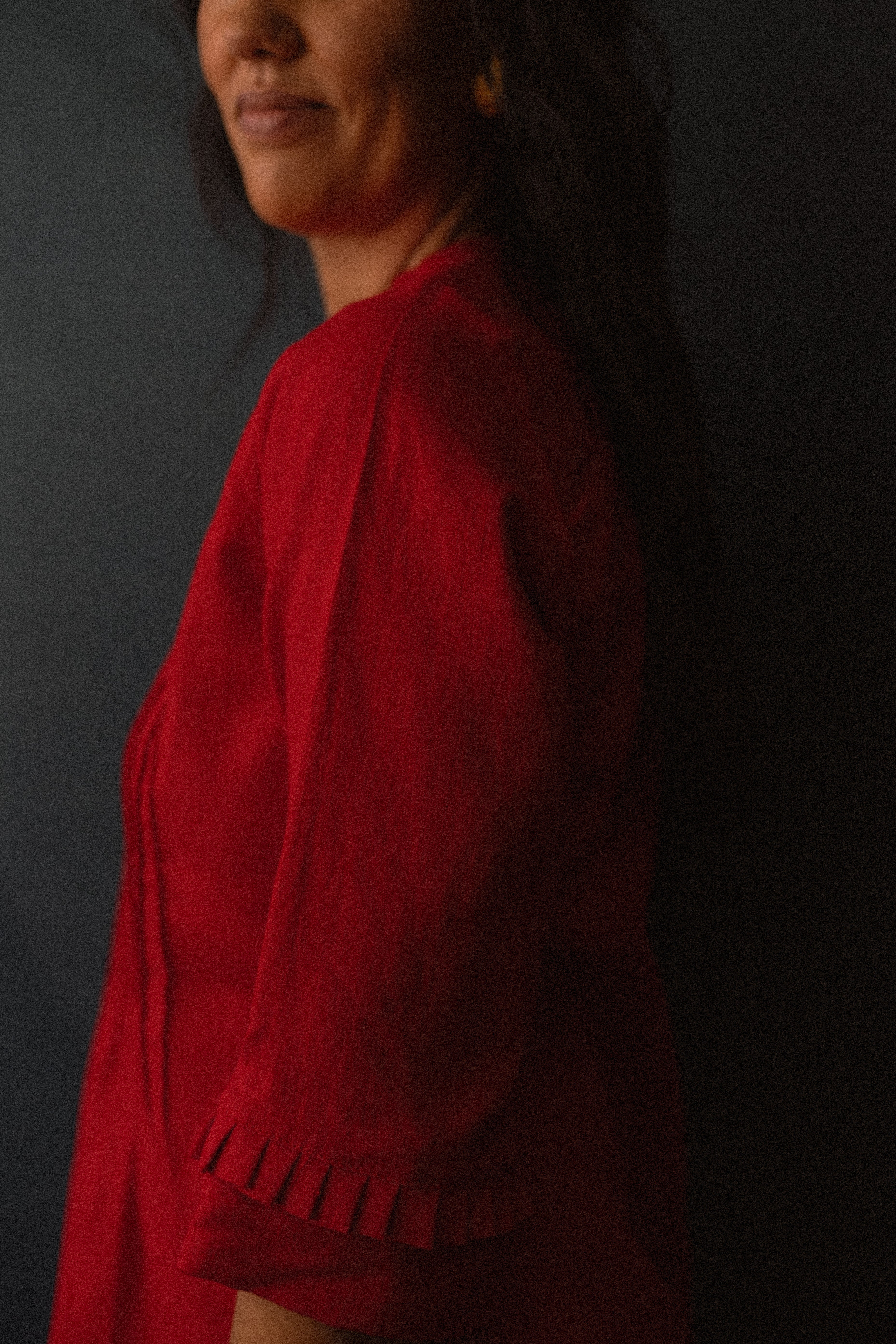 Vestido Alpina 100% Linho Cereja