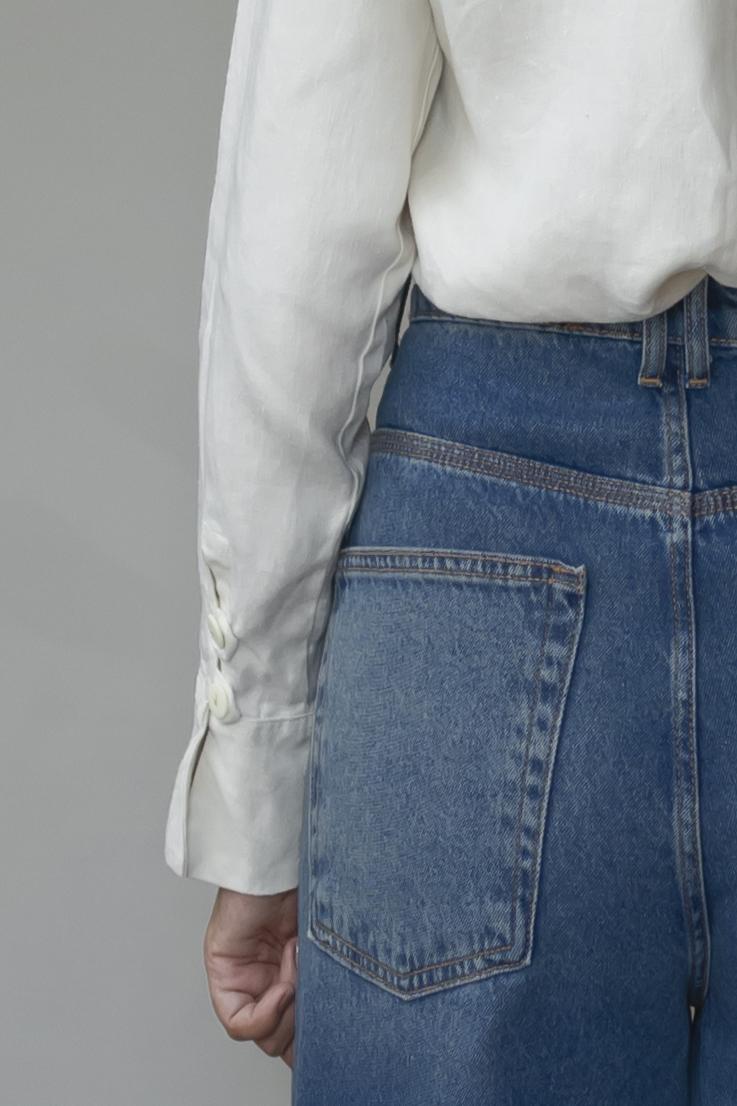 Camisa Alessandra 100% Linho Irlandês Off