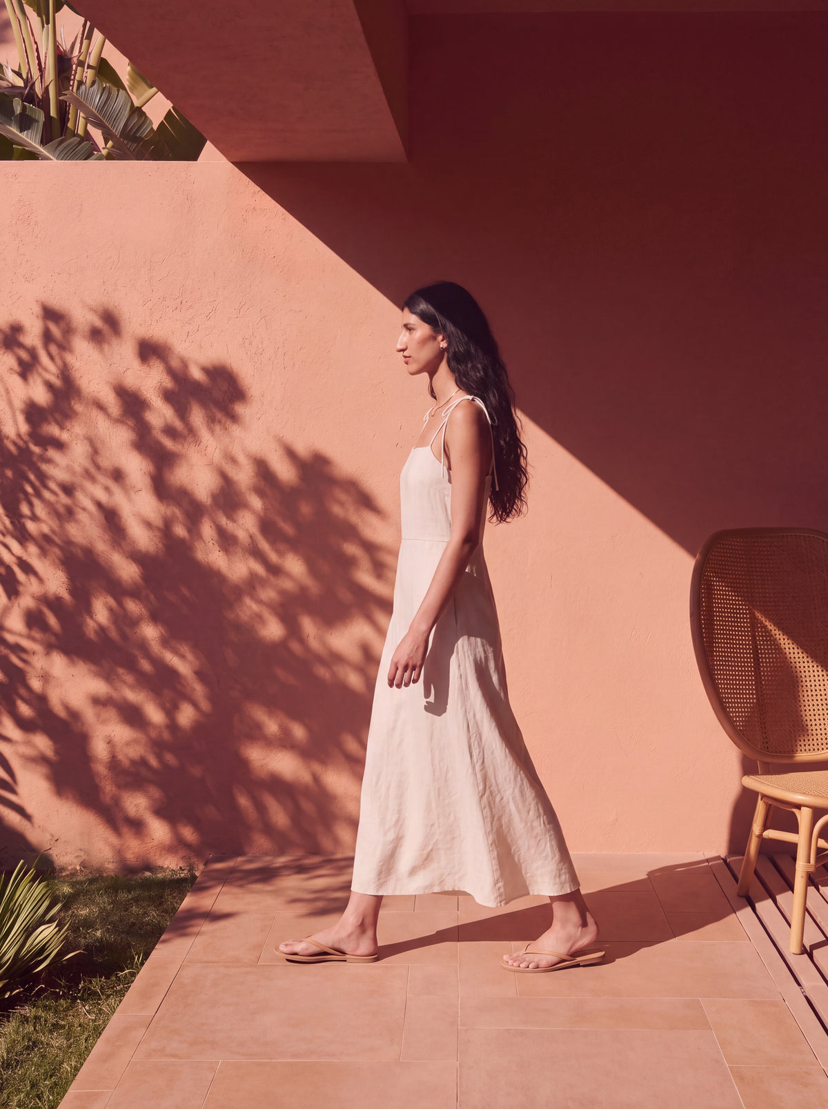 Vestido Dália Longo Linho Puro