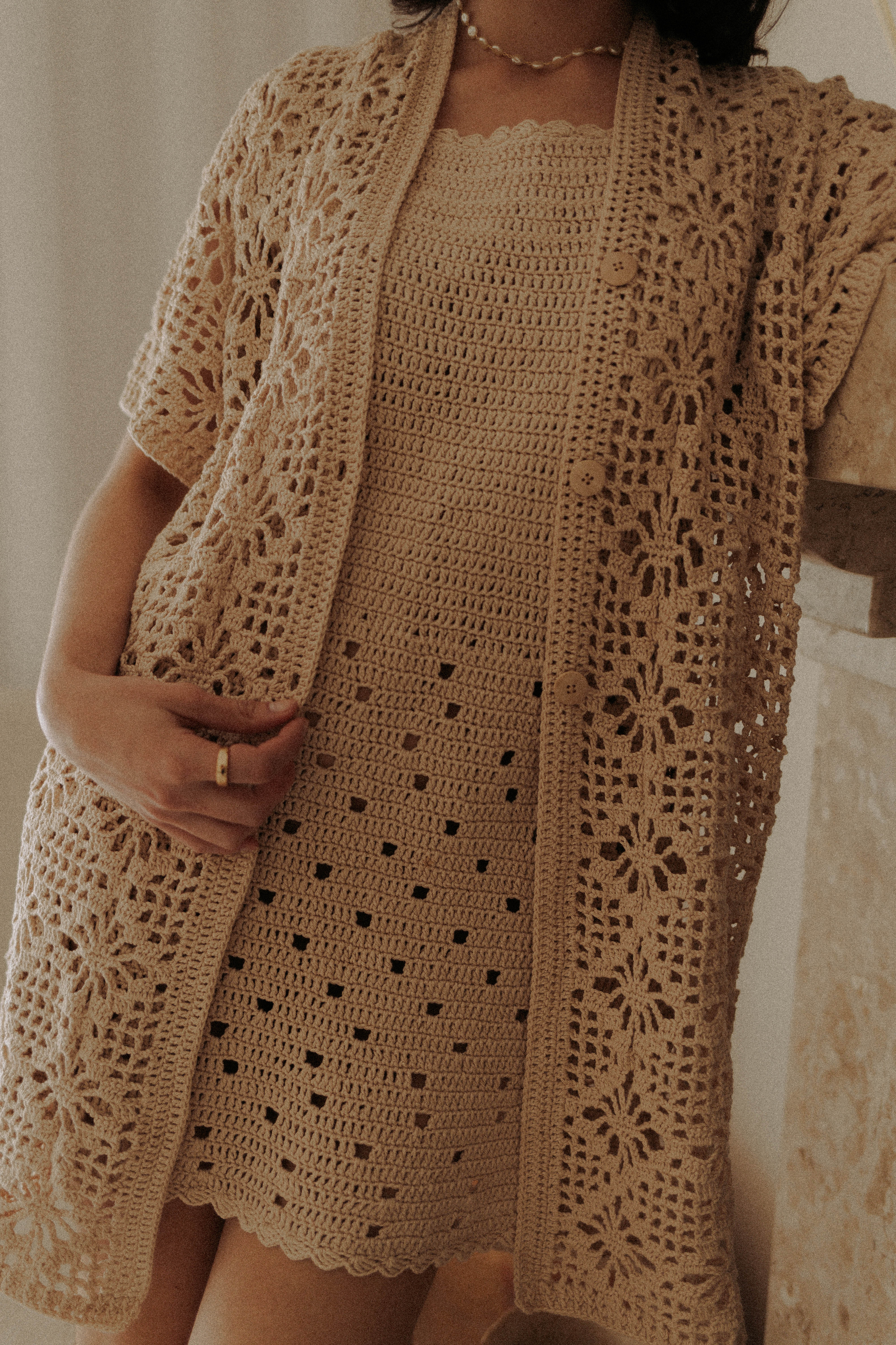 Vestido Alma Cru 100% Artesanal