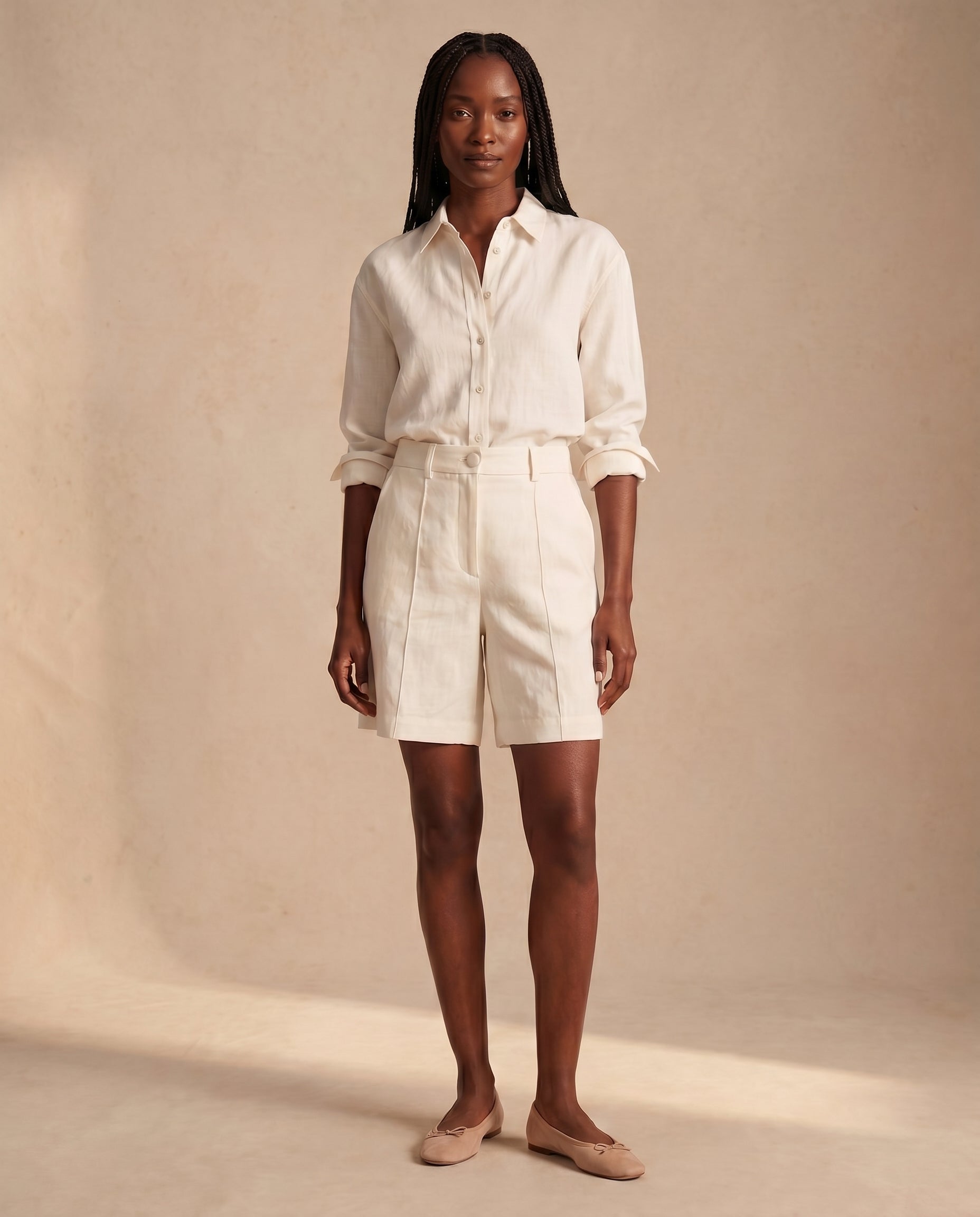 Bermuda Celina Offwhite FRENTE