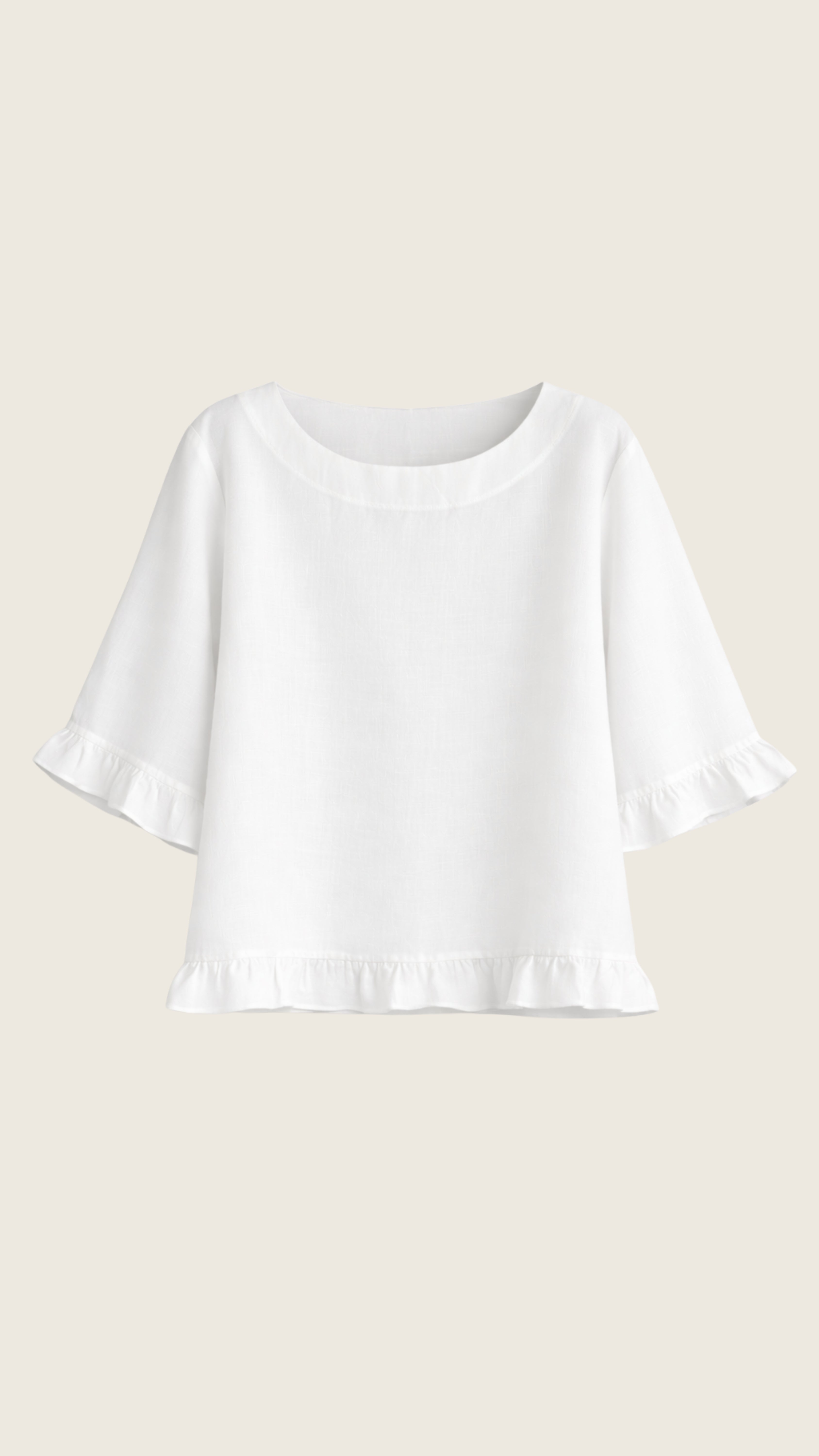 Blusa Feminina Lucy de Linho Puro · Versátil e Sofisticada para Trabalho | Baddu