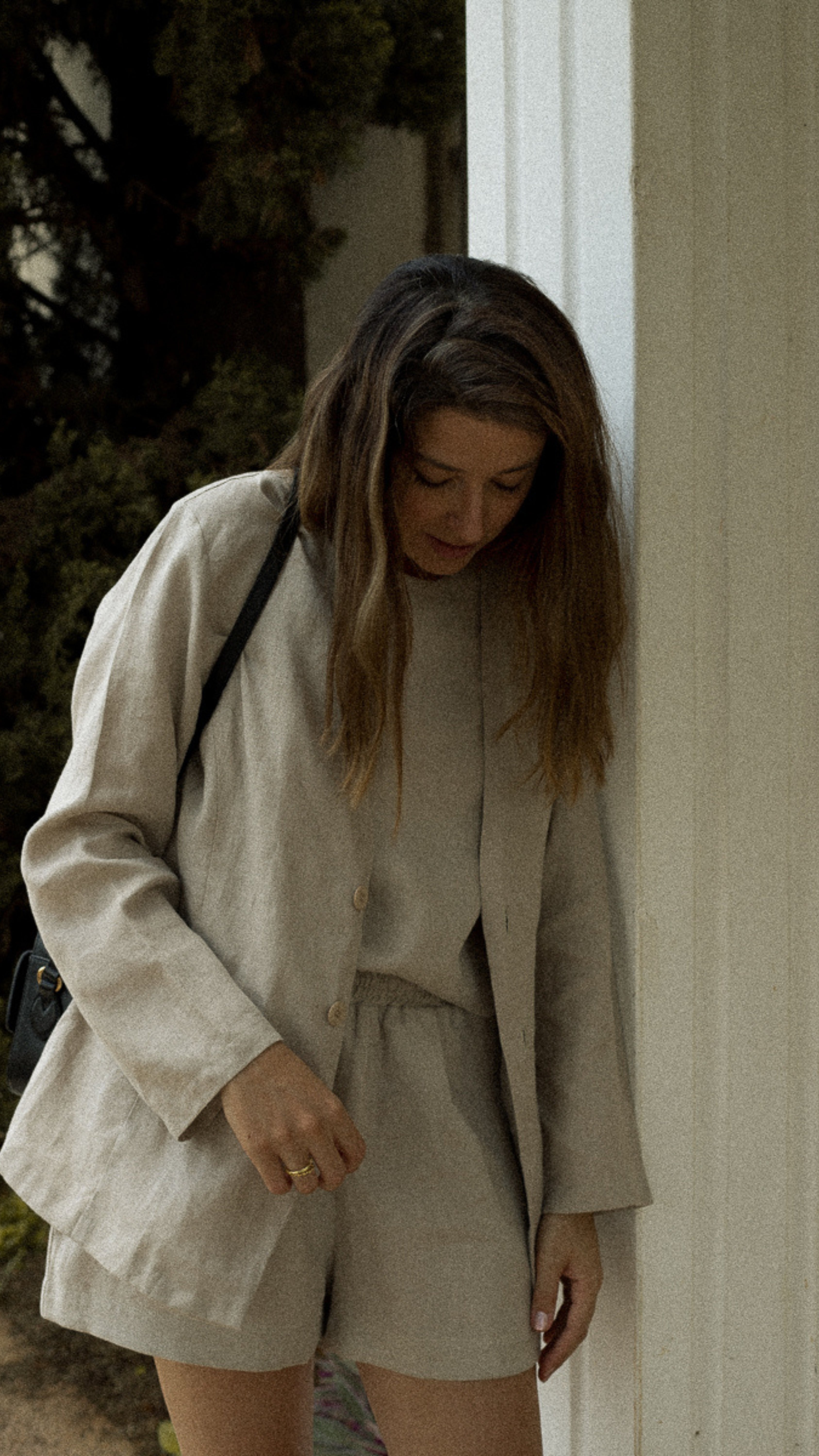 Set Olívia 100% Linho Cru - 3 Peças