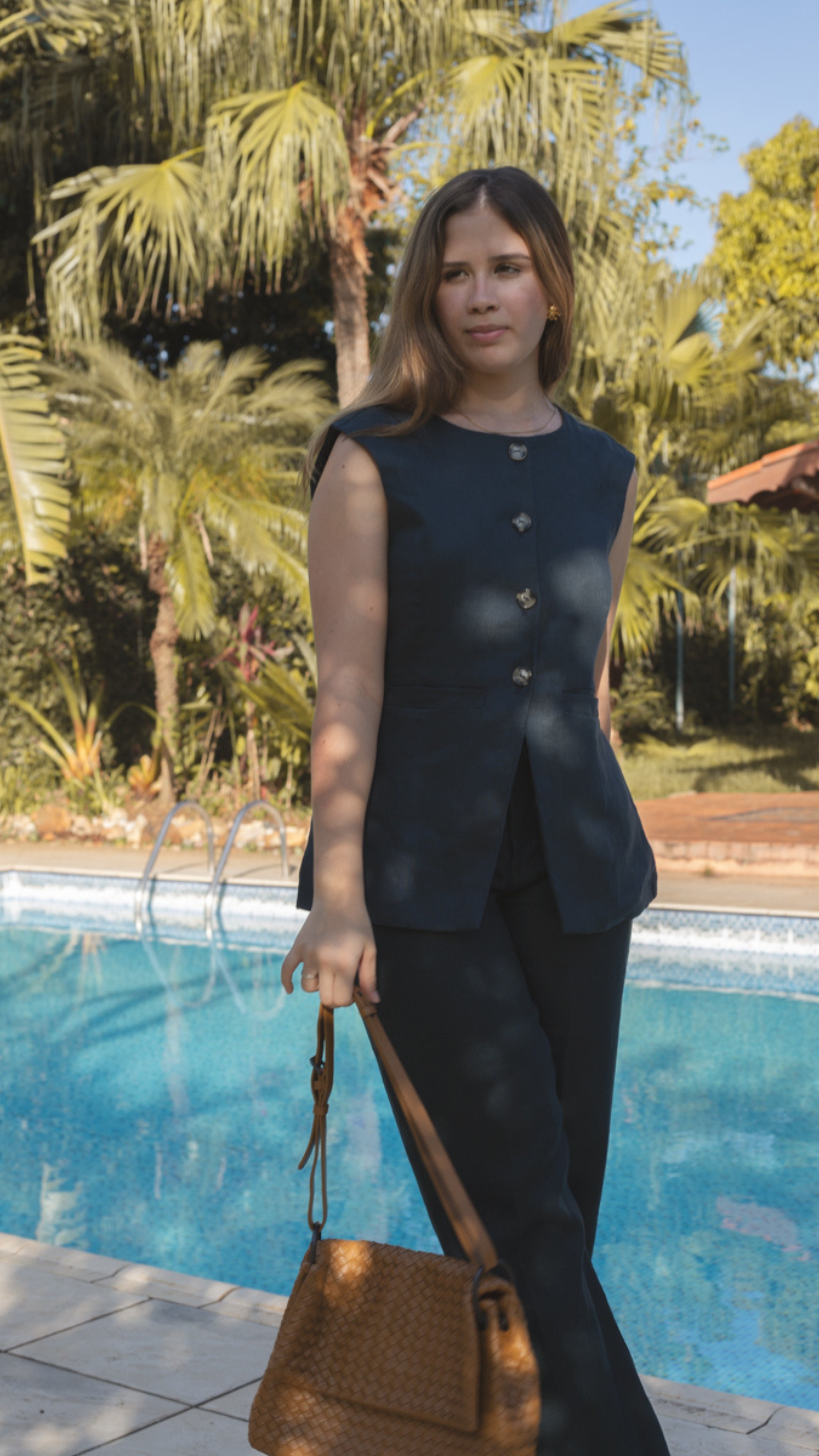 Colete Feminino Dora de Linho Puro · Versátil para Trabalho | Baddu