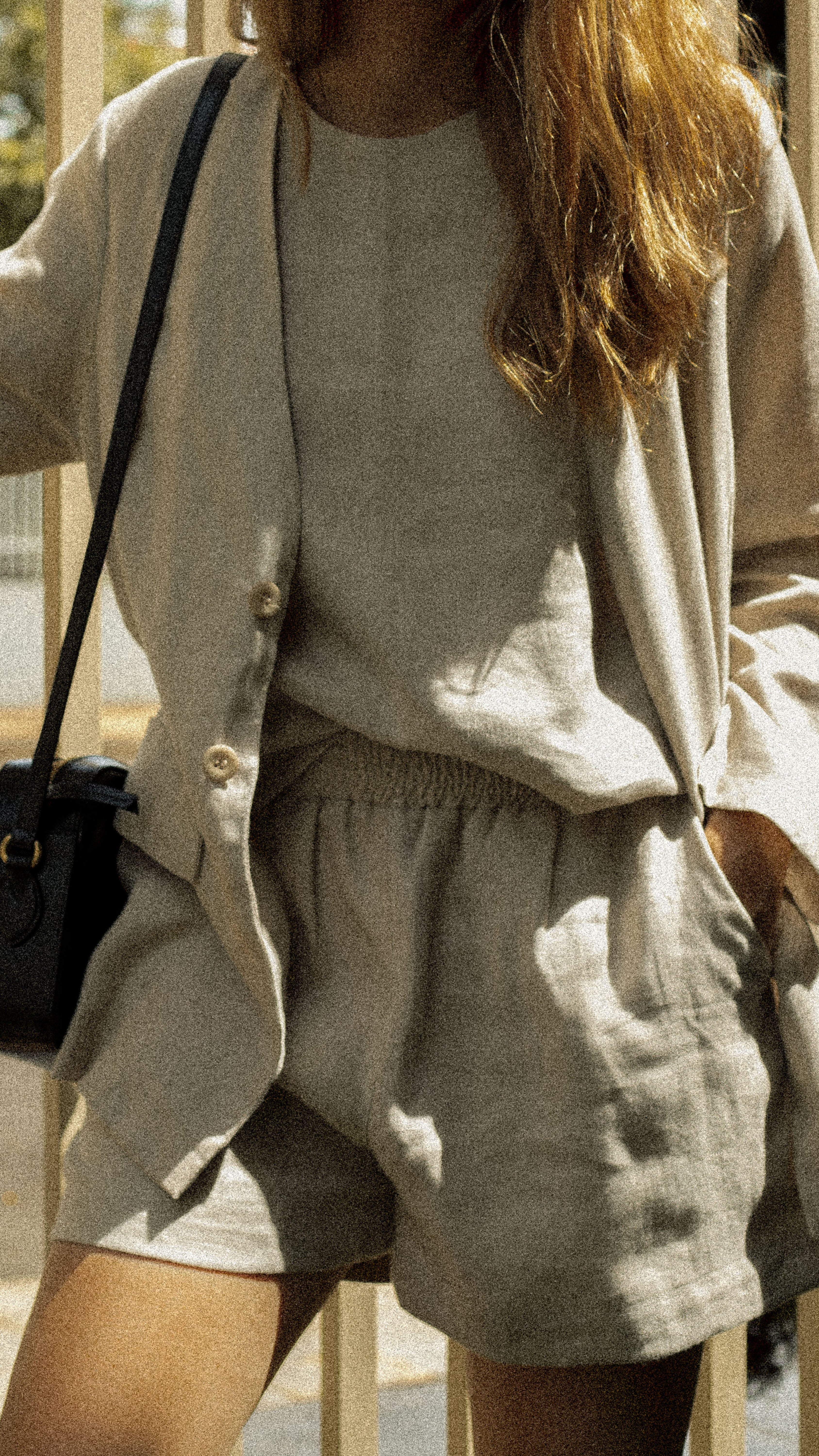 Set Olívia 100% Linho Cru - 3 Peças