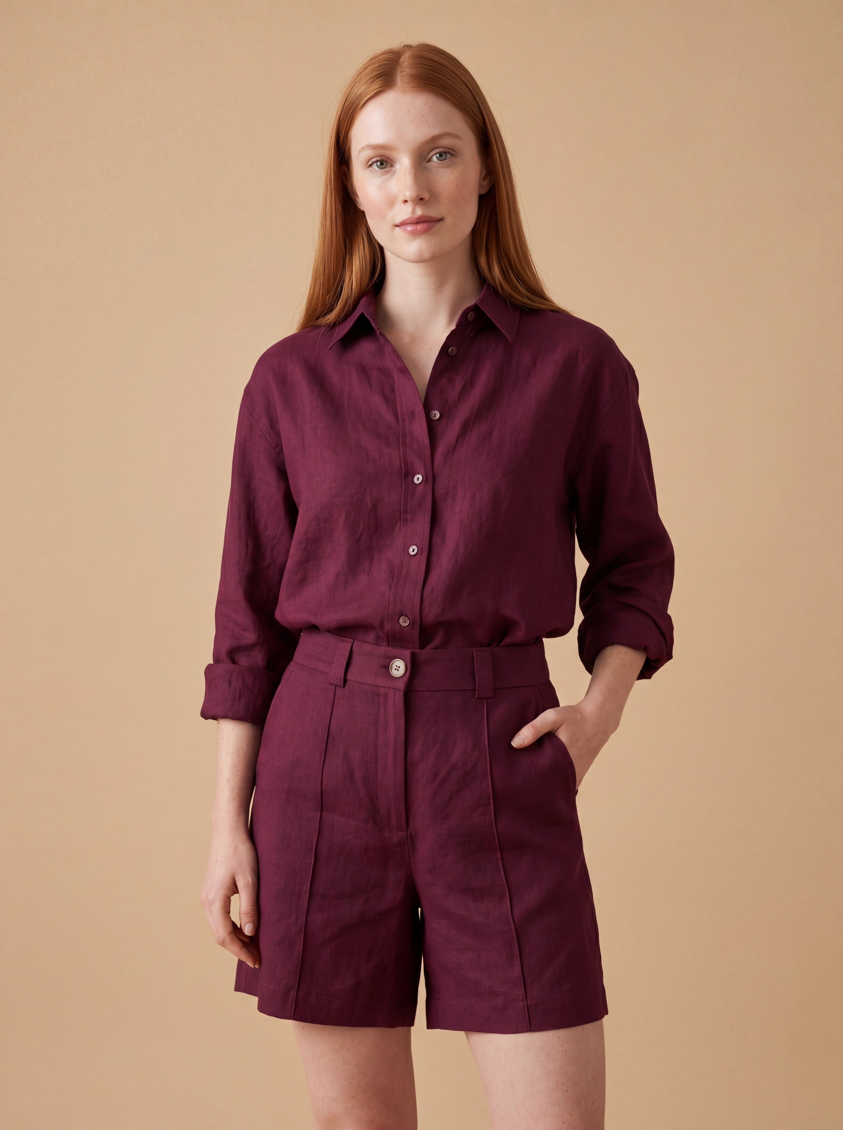 Bermuda Celina Linho Puro