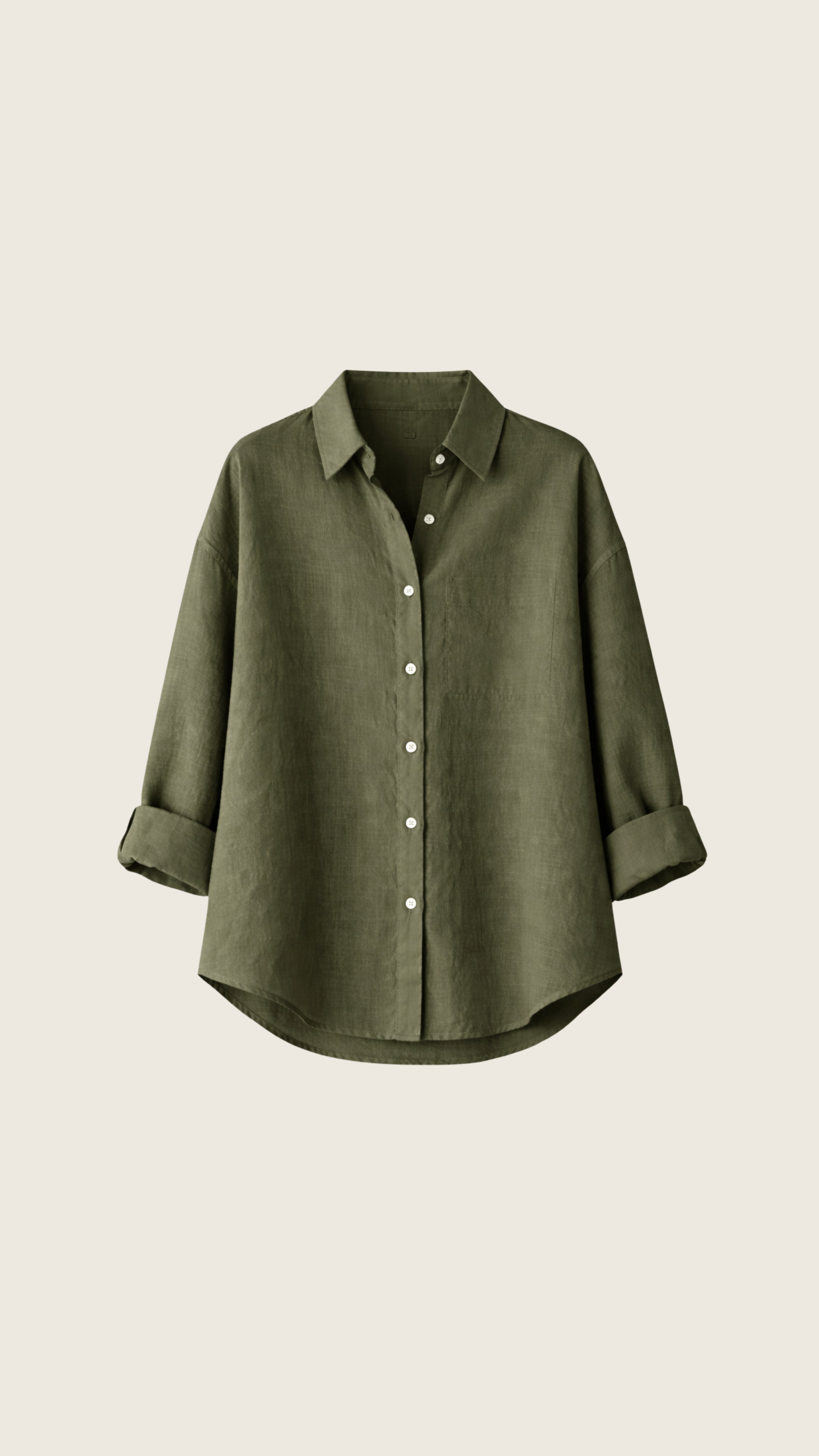 Camisa Feminina Edi de Linho Puro · Minimalista Elegante | Baddu