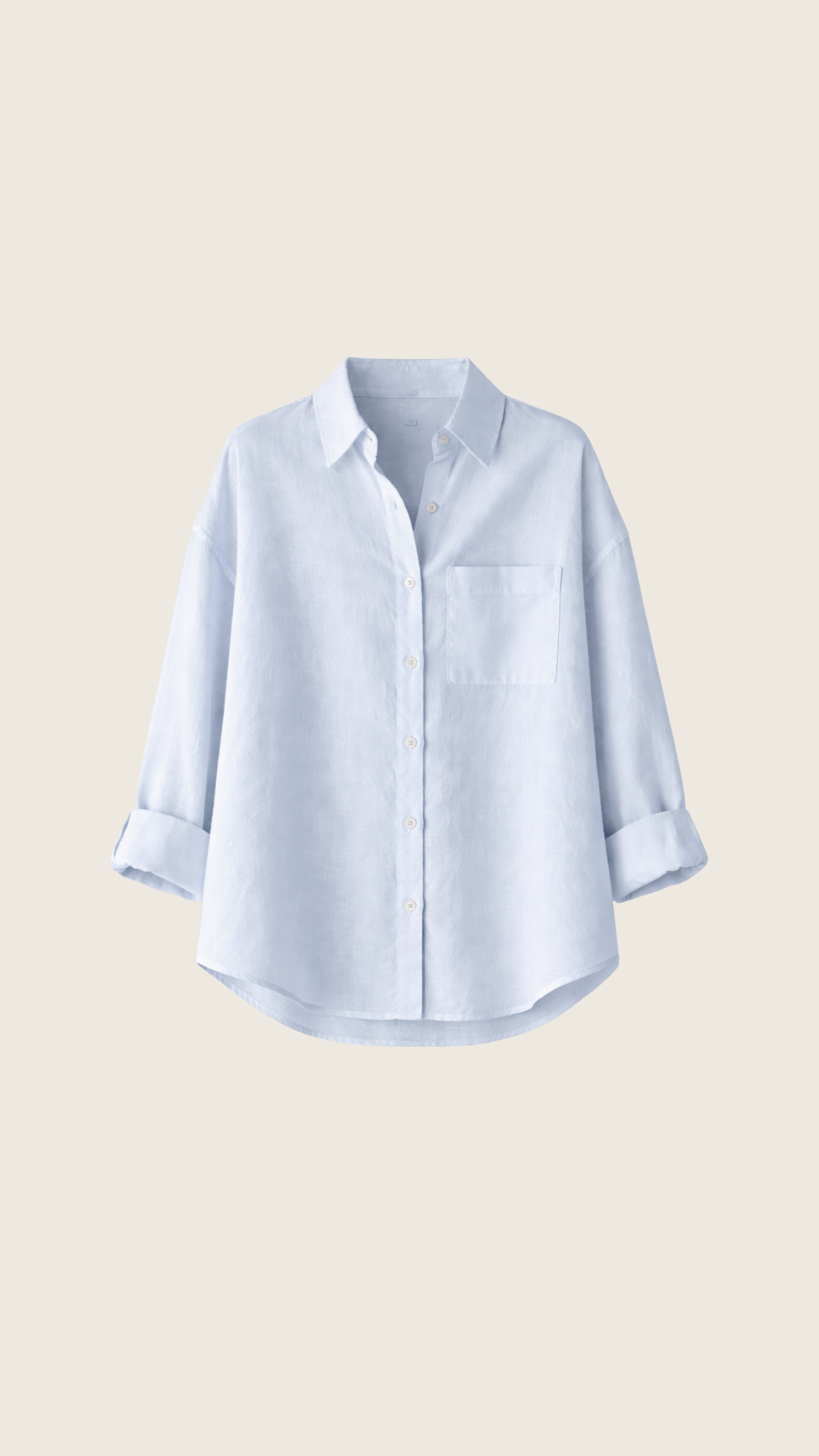 Camisa Feminina Edi de Linho Puro · Minimalista Elegante | Baddu