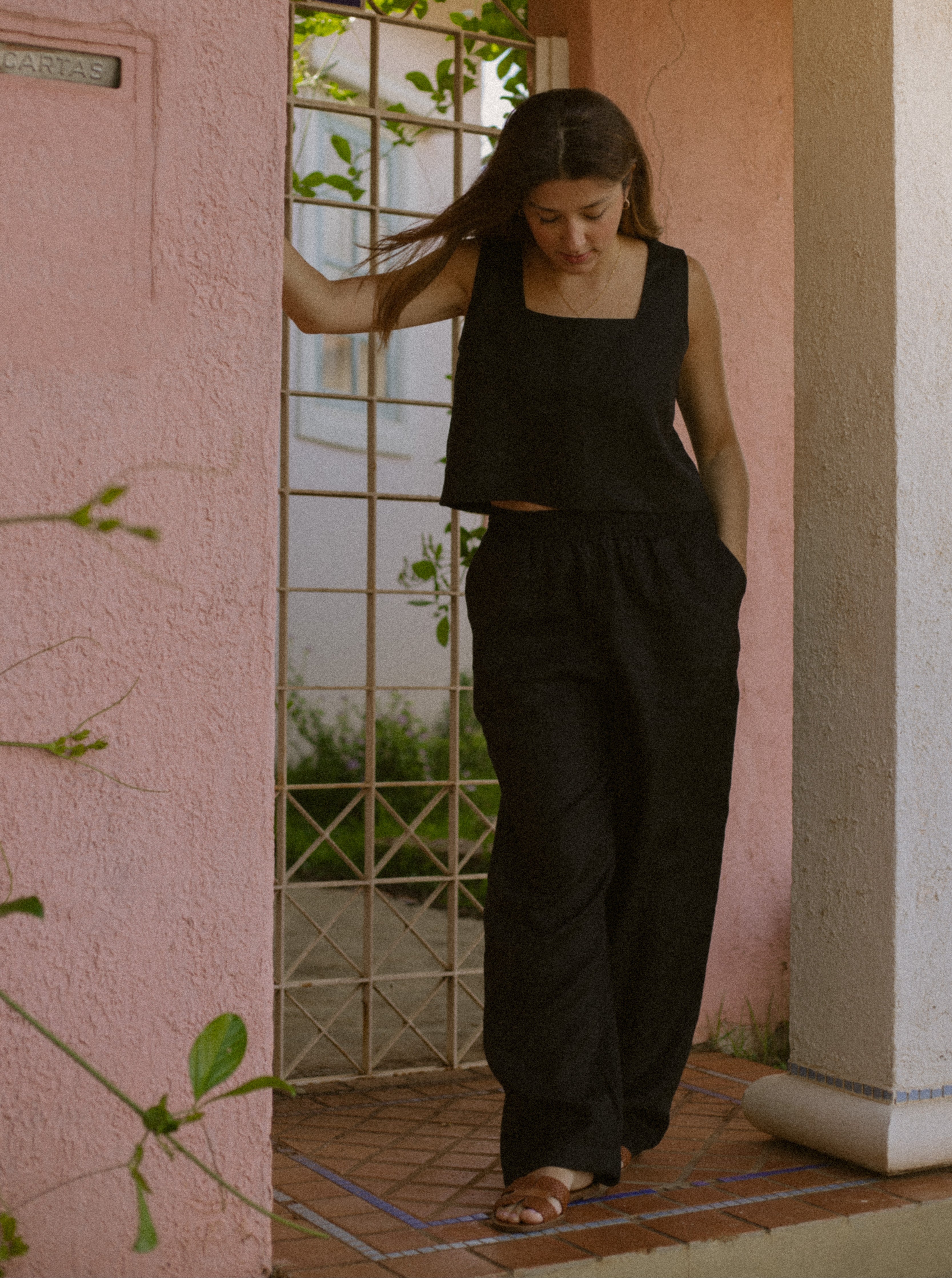 Conjunto Lia Linho Puro · 2 peças