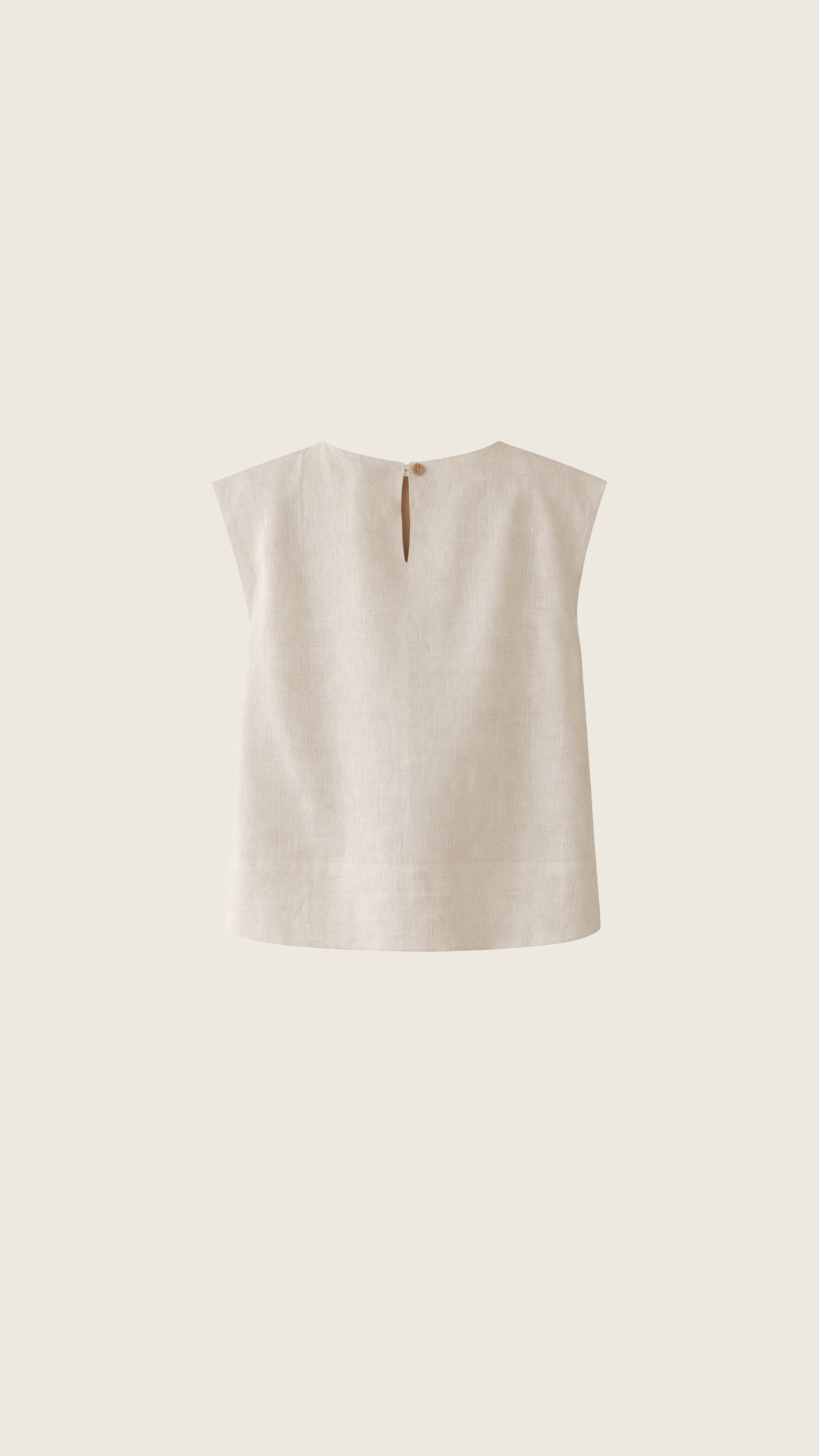 Regata Feminina Paola de Linho Puro · Versátil e Minimalista | Baddu