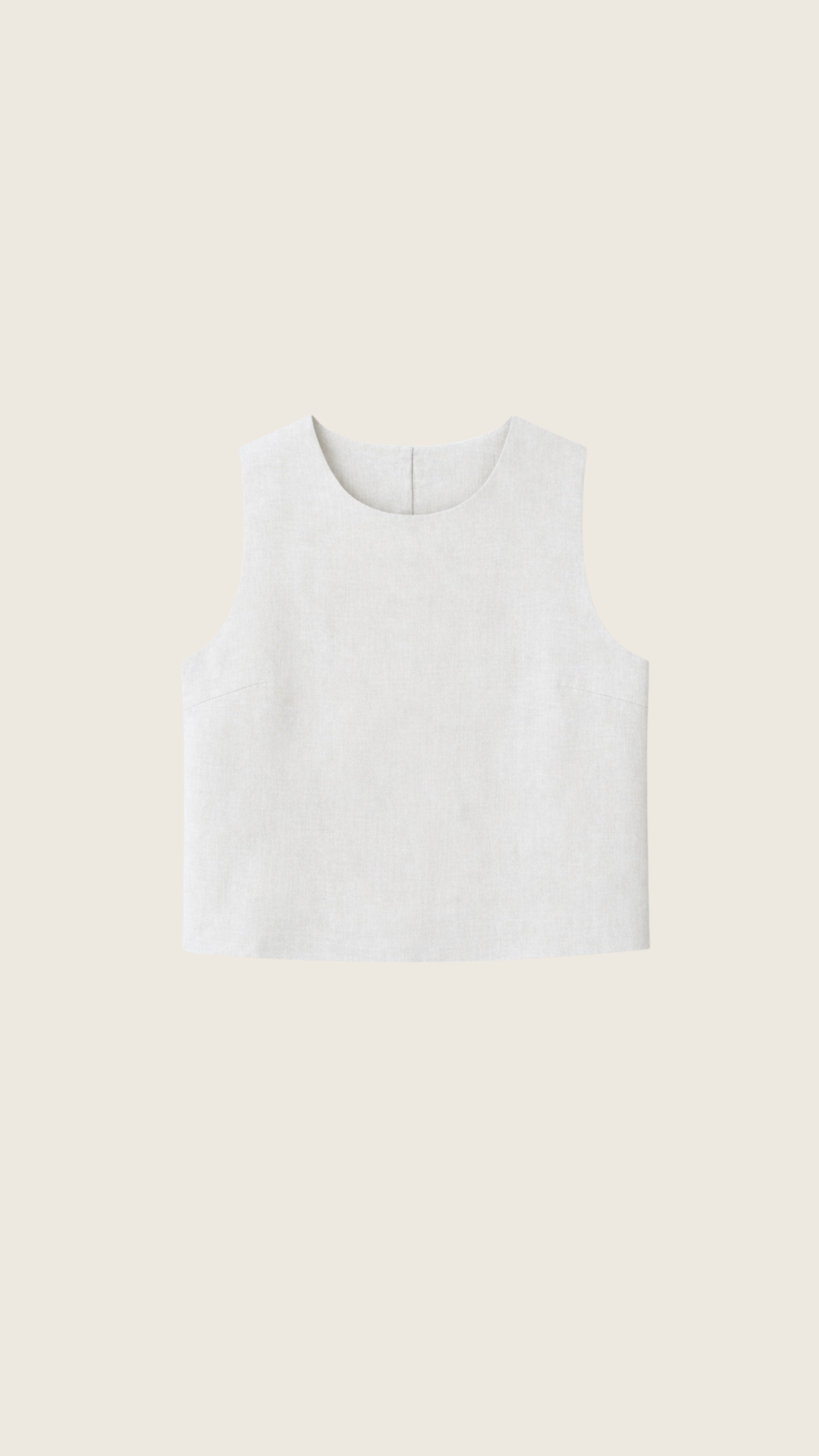 Regata Dyandra 100% Linho Branca