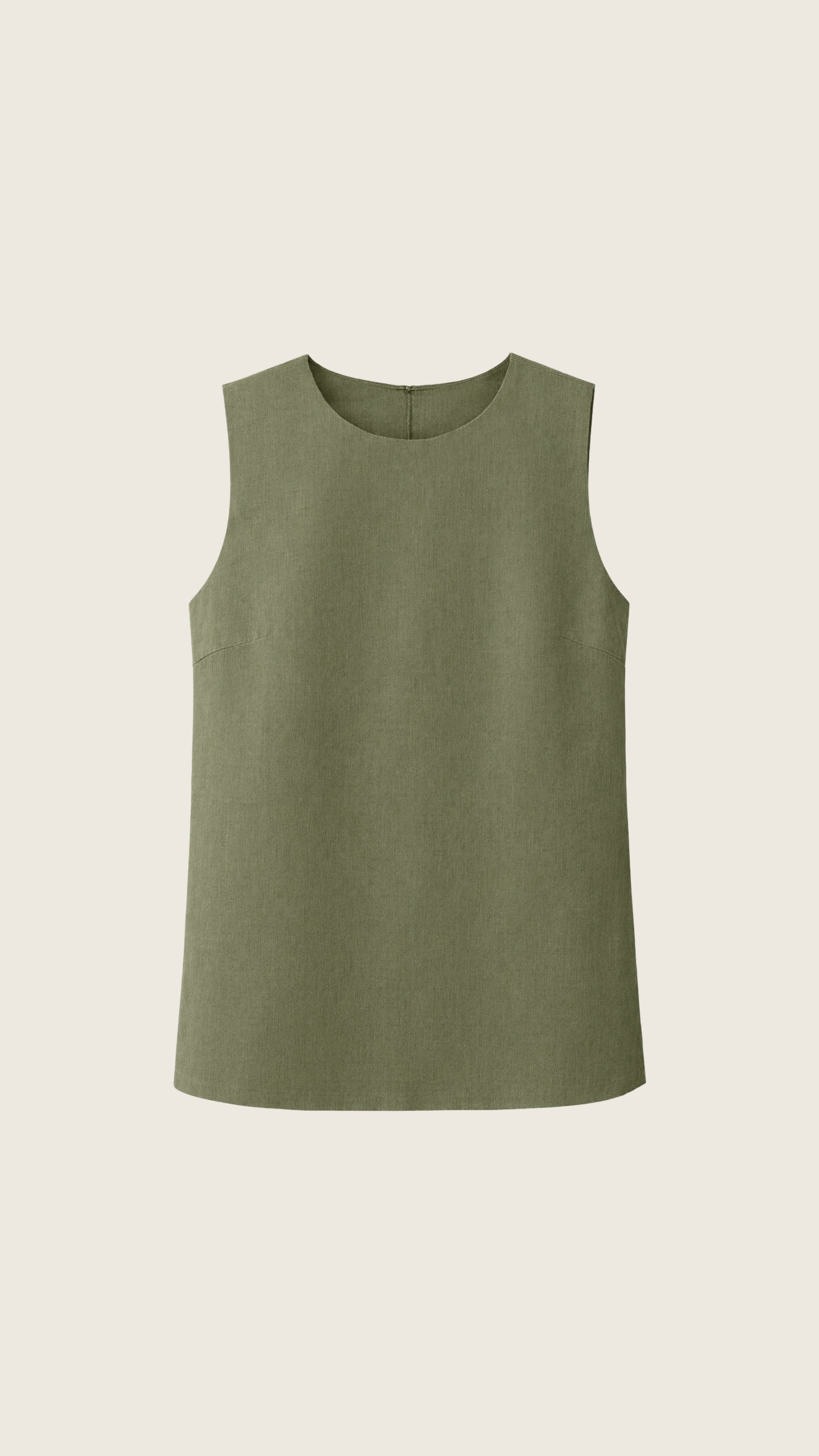 Blusa Bárbara 100% Linho Cáqui