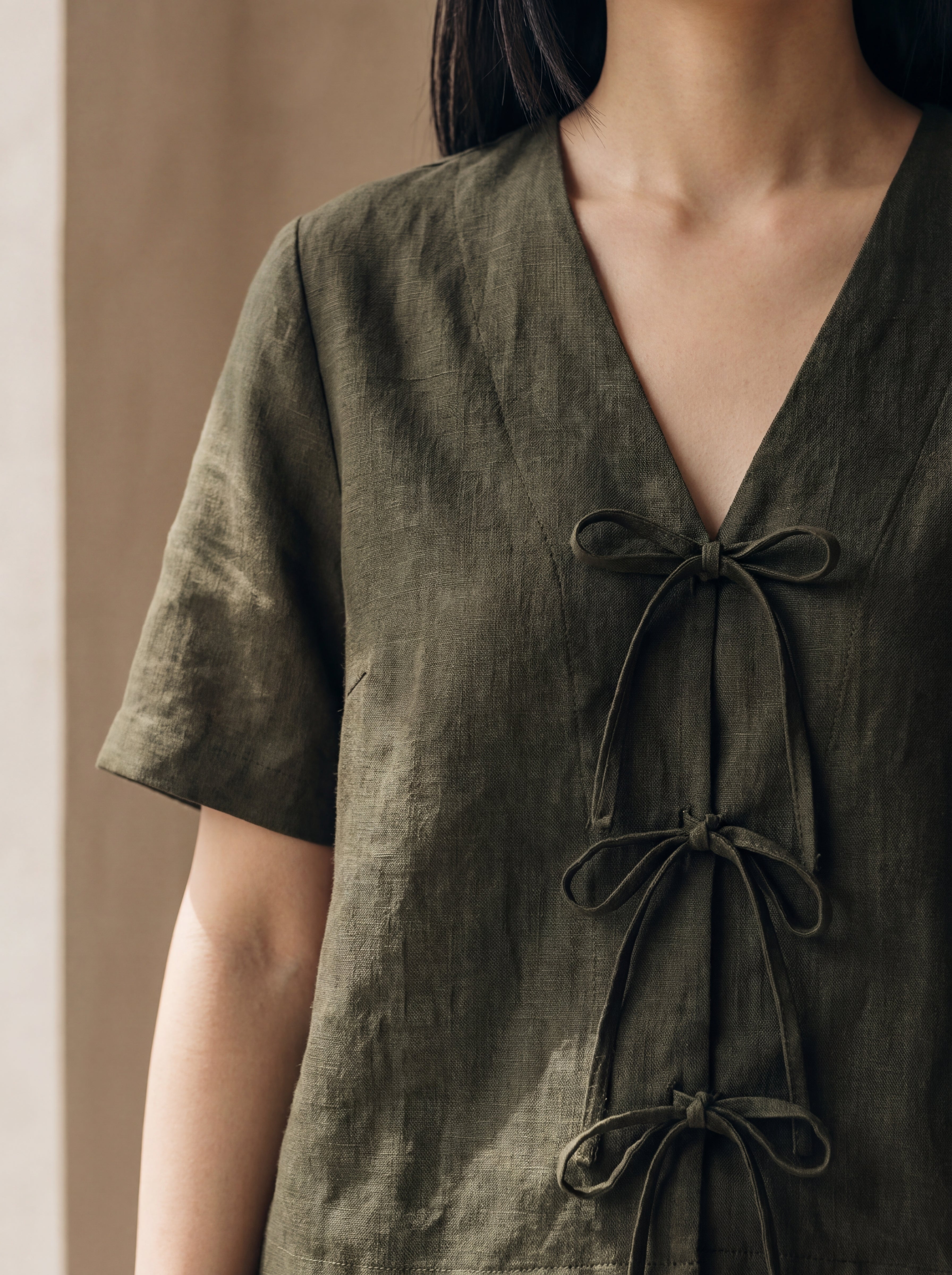 Conjunto Helena Verde Militar — Detalhe 01 #Cor_Verde Militar