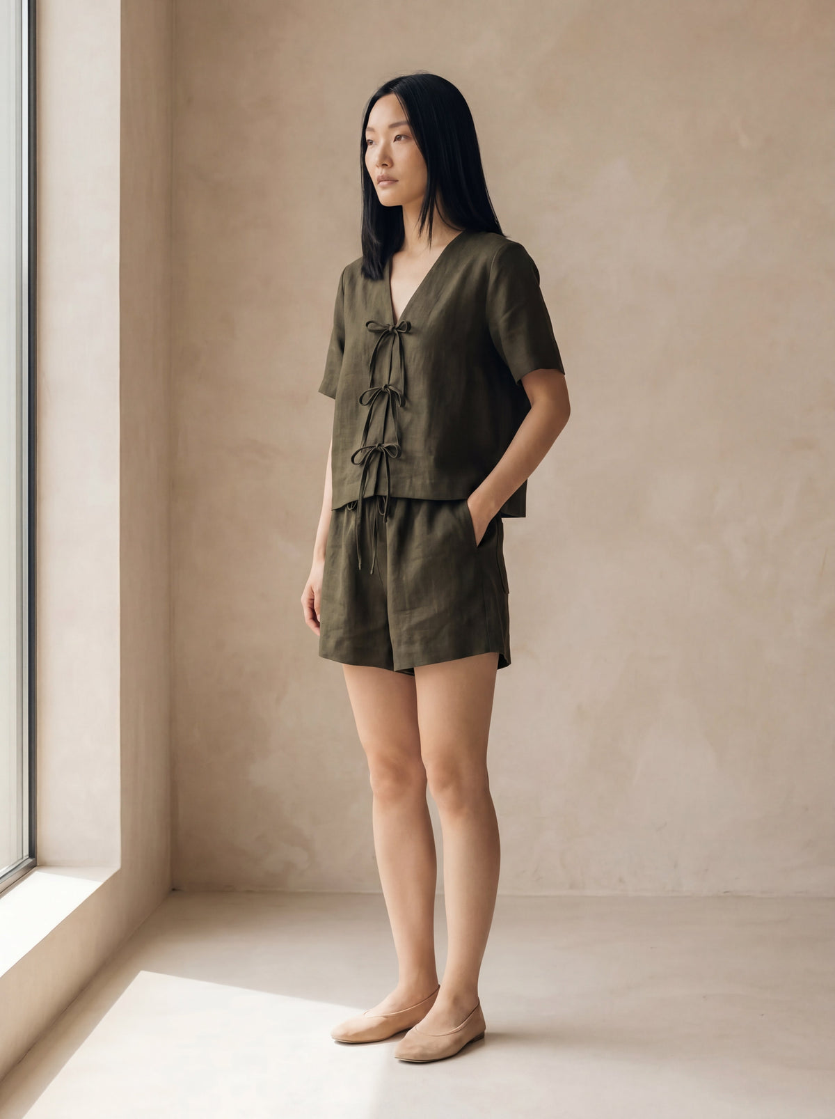 Conjunto Helena Verde Militar — Lateral 01 #Cor_Verde Militar