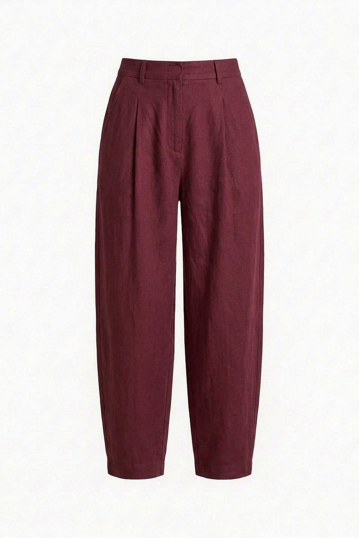 Calça Íris Linho Puro Marsala — Peça