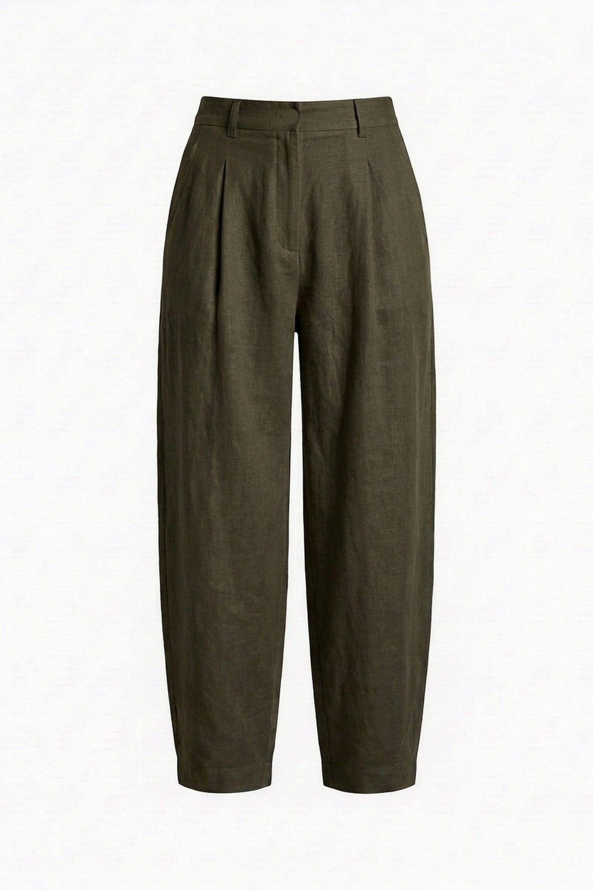 Calça Íris Linho Puro Verde Militar — Peça