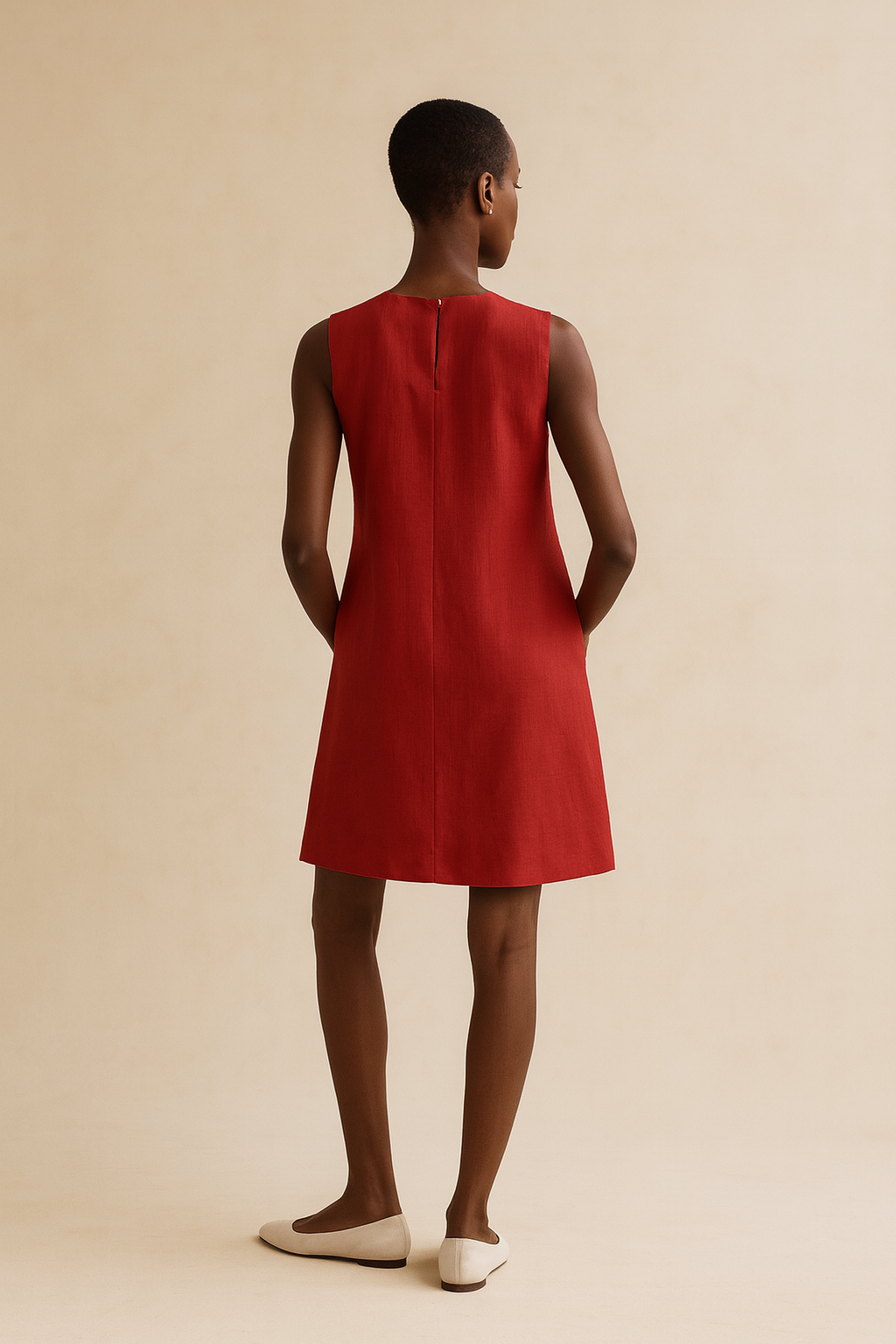 Vestido Alice Cereja 100% Linho