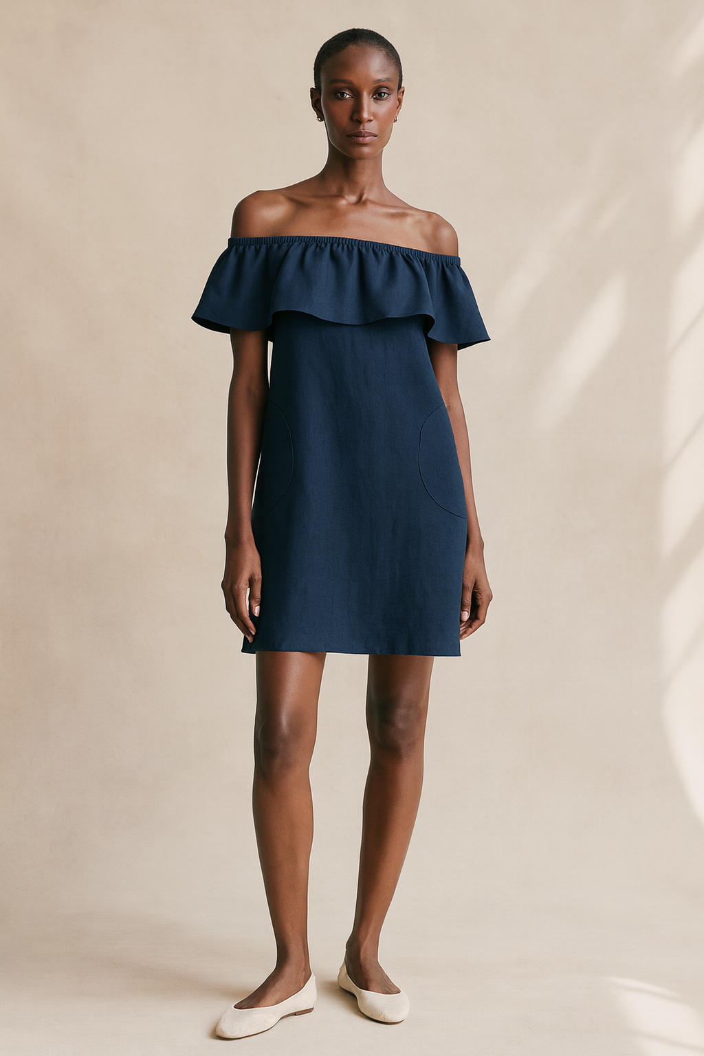 Vestido Lenny Marinho 100% Linho