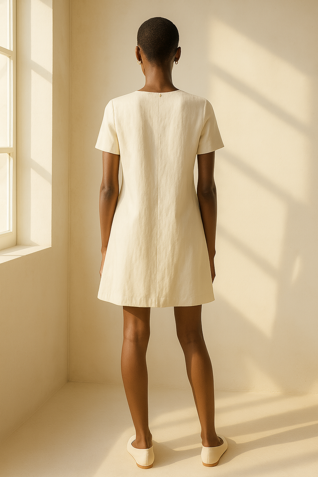 Vestido Rita 100% Linho Offwhite