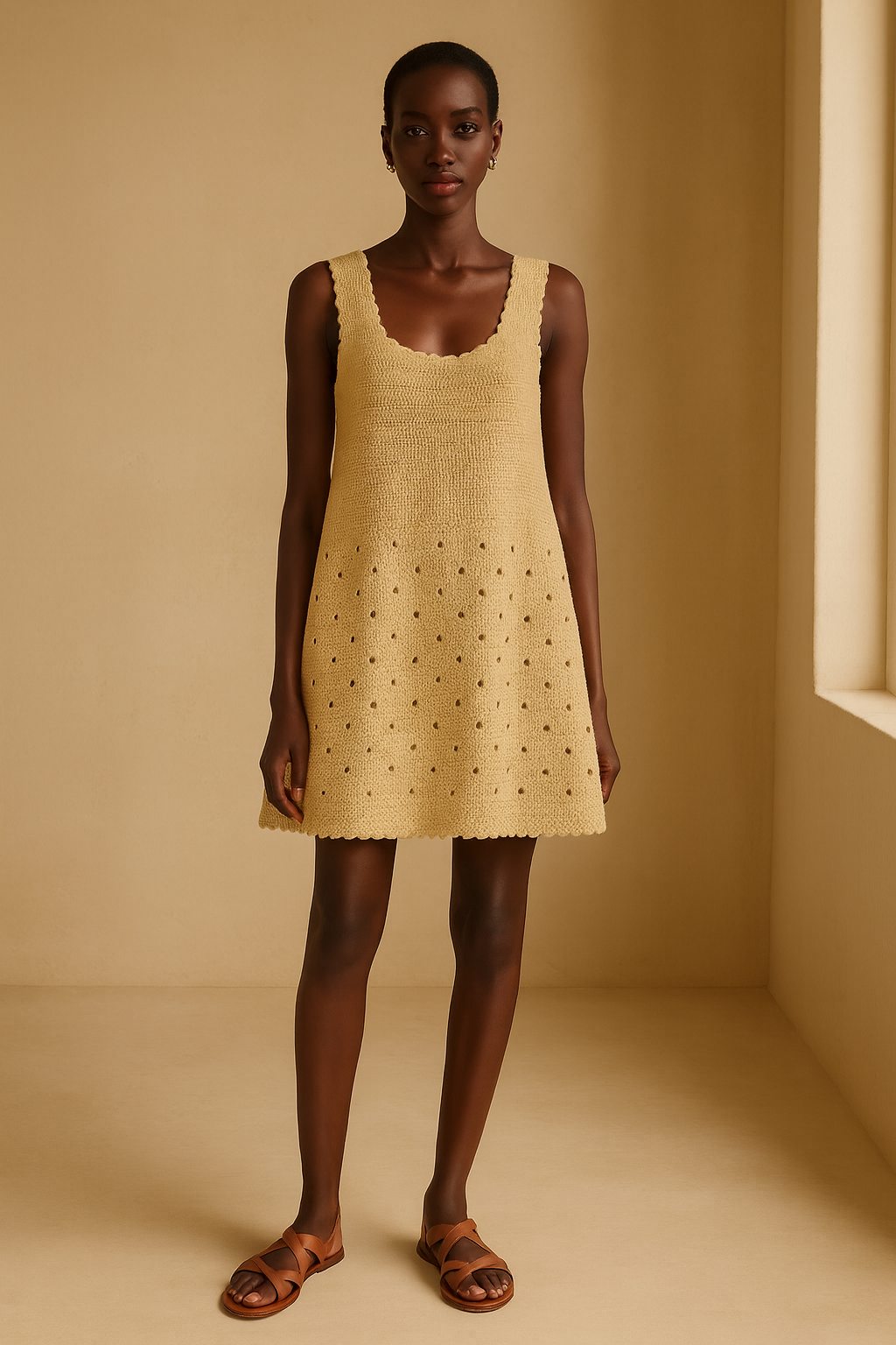 Vestido Alma Cru 100% Artesanal