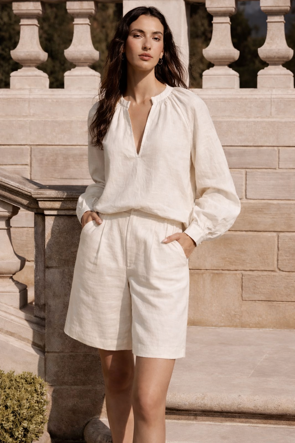 Bermuda Nara Linho Puro