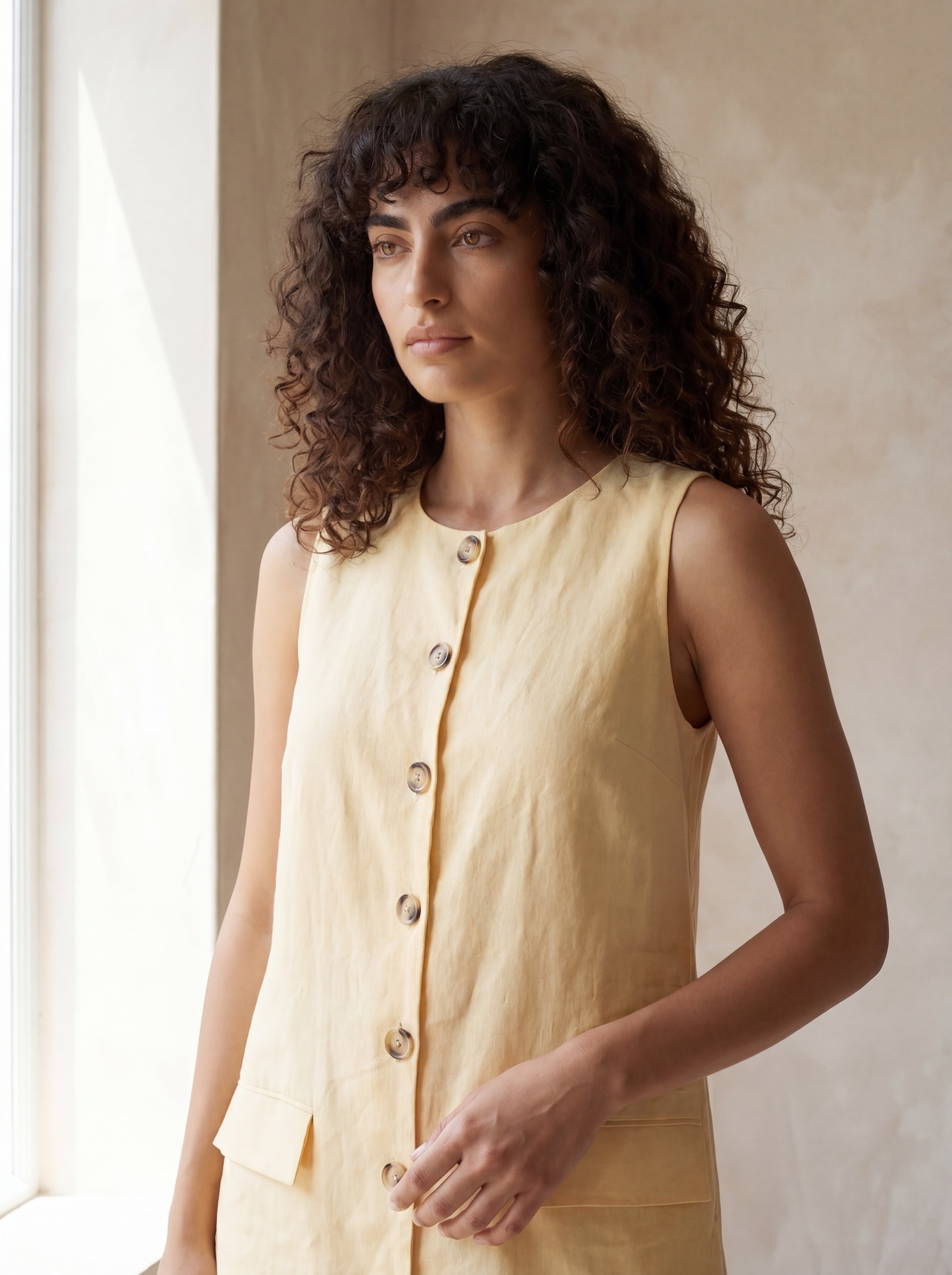 Vestido Dora Amarelo Bebê — Frente 02 #Cor_Amarelo Bebê