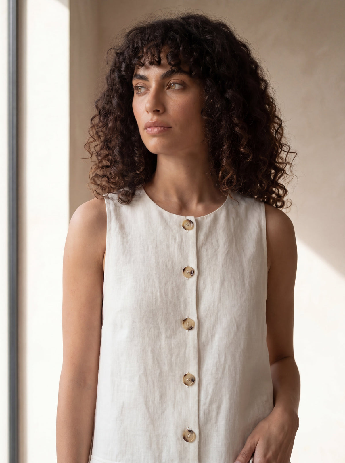 Vestido Dora Cru — Frente 01 #Cor_Cru
